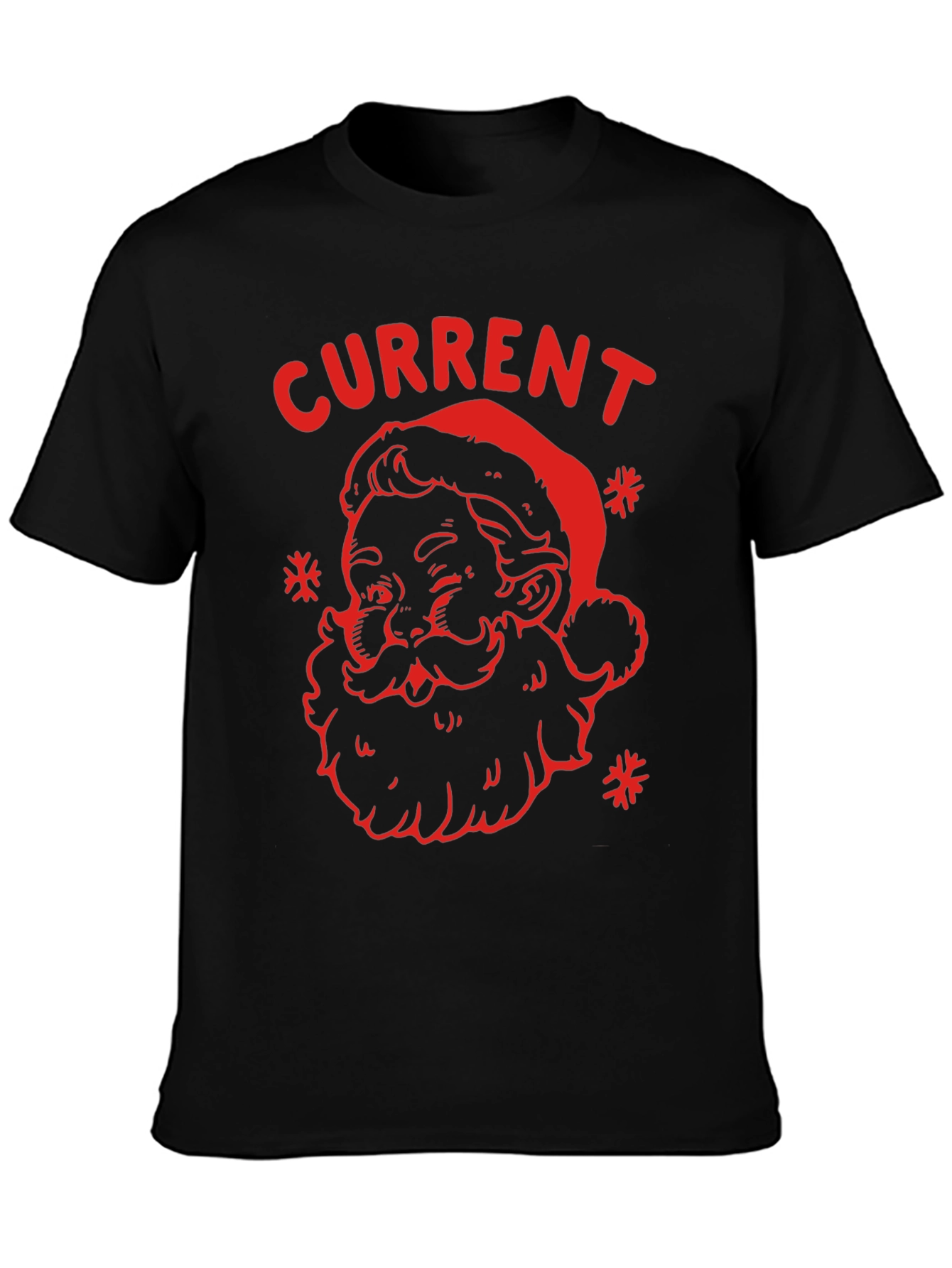Current Santa Graphic Tee - Black