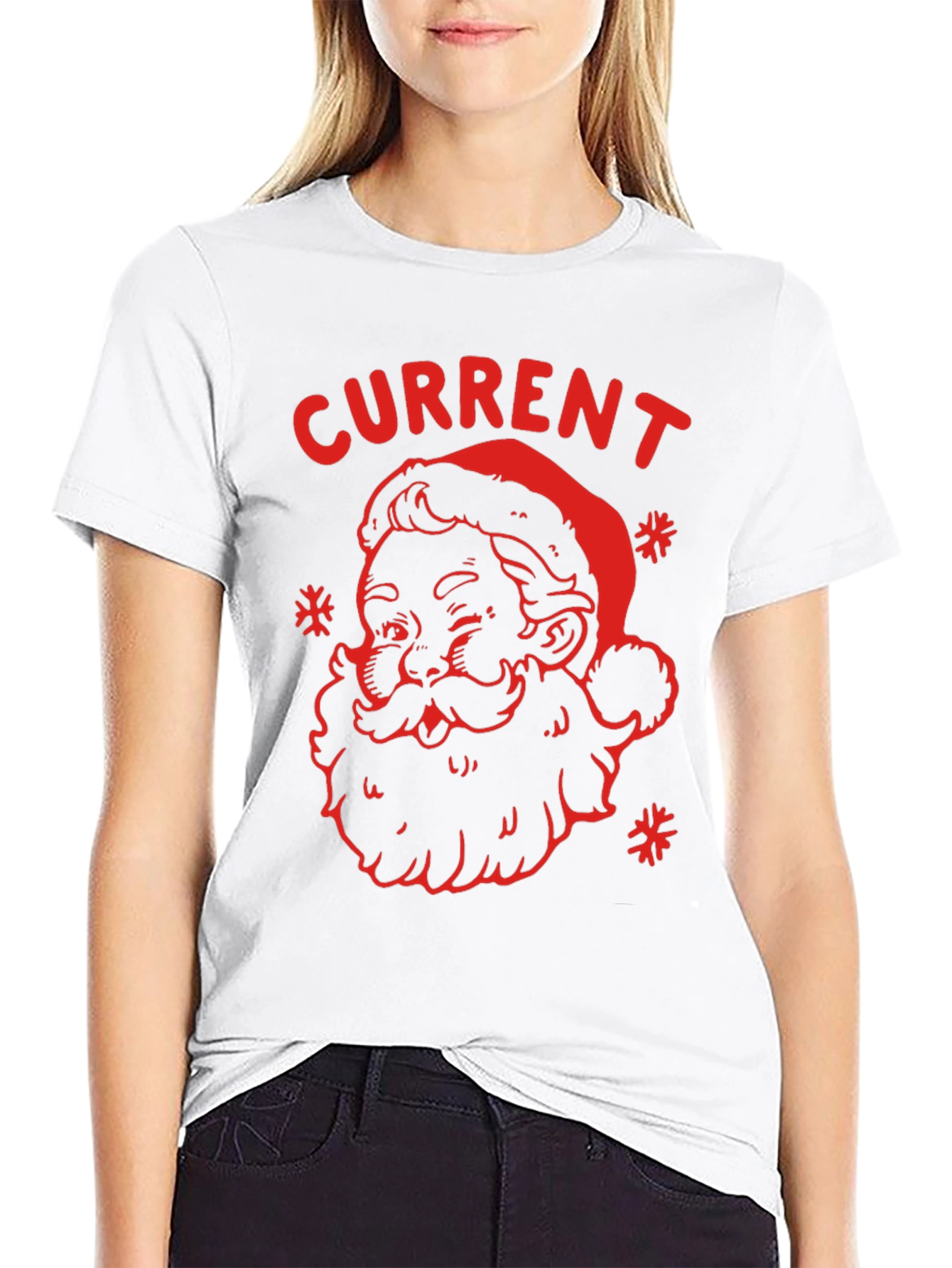 Current Santa Graphic Tee - Black