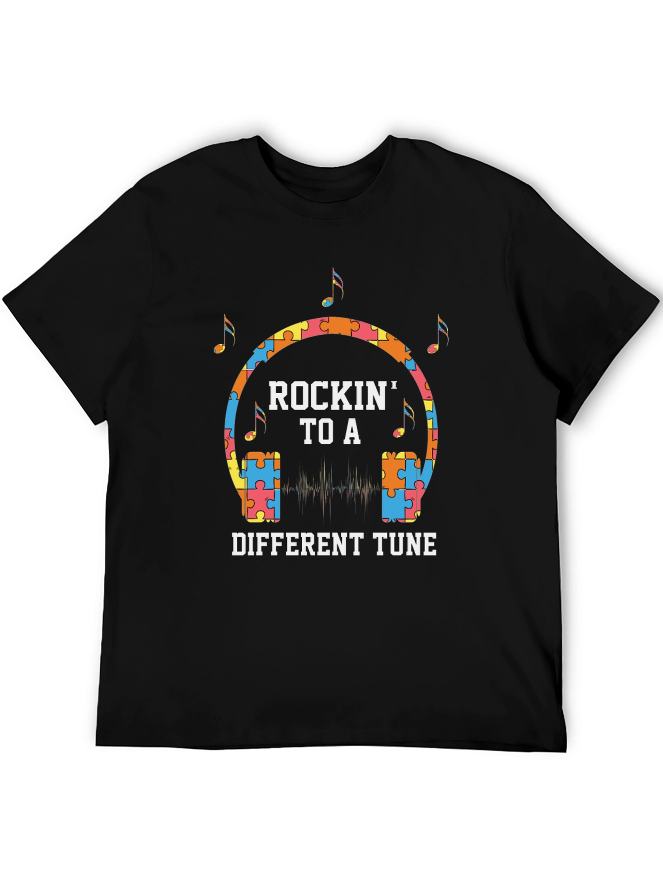 Autism Awareness Rockin To A Different Tune T-Shirt