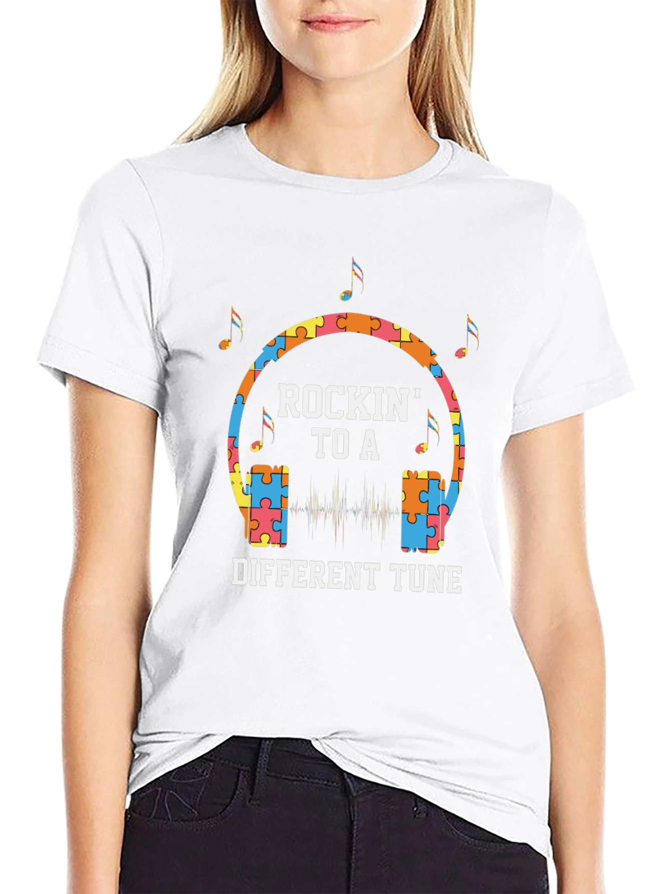 Autism Awareness Rockin To A Different Tune T-Shirt