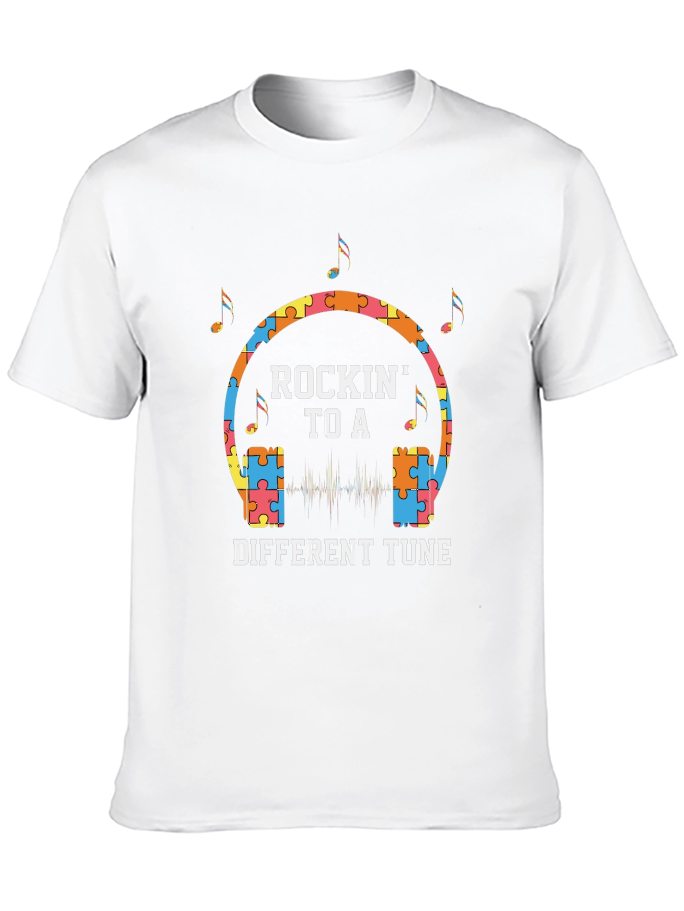Autism Awareness Rockin To A Different Tune T-Shirt