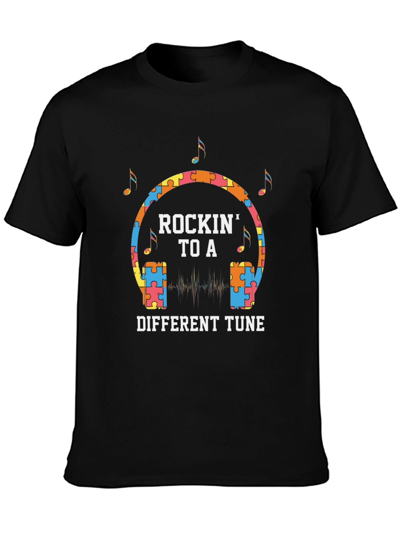 Autism Awareness Rockin To A Different Tune T-Shirt
