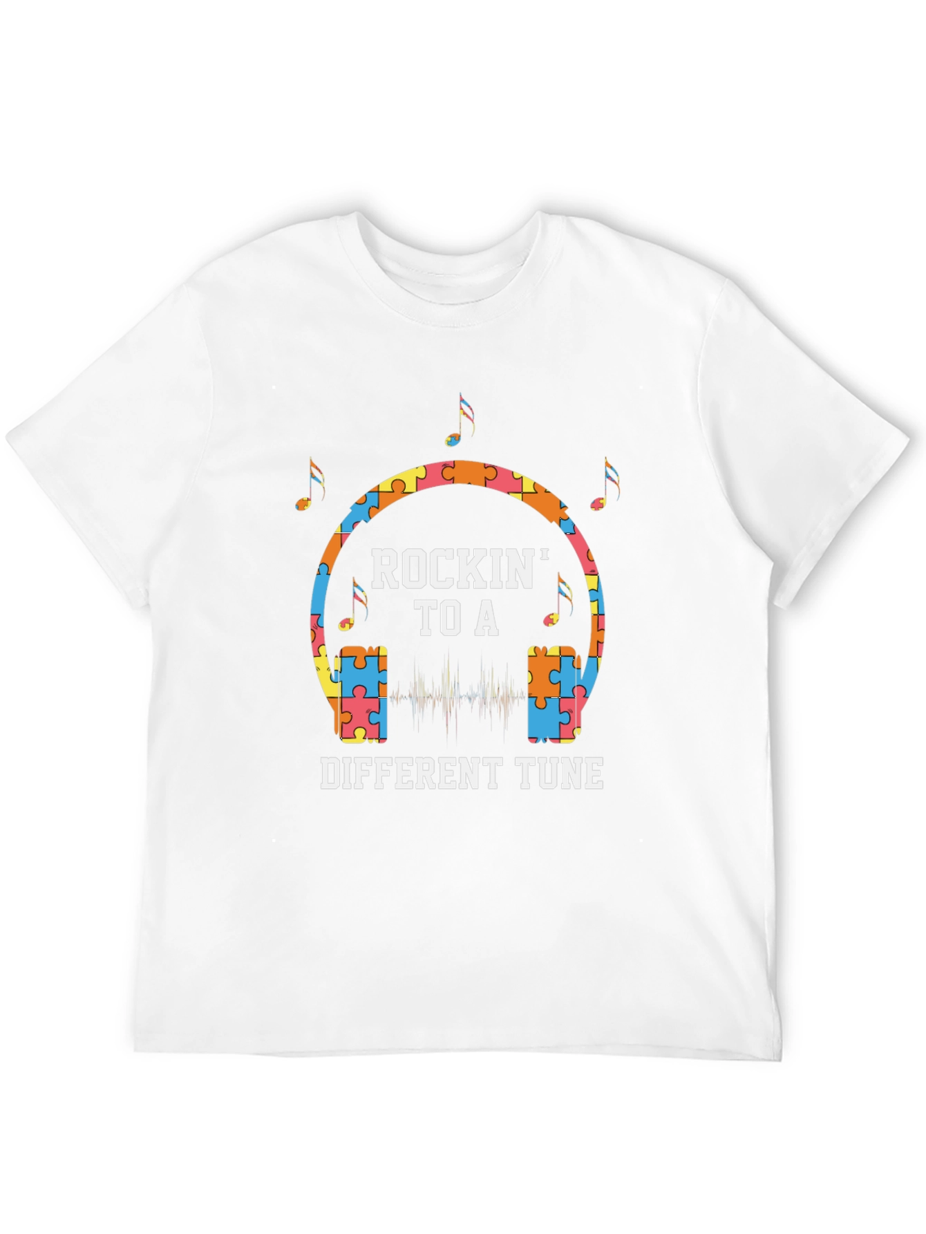 Autism Awareness Rockin To A Different Tune T-Shirt