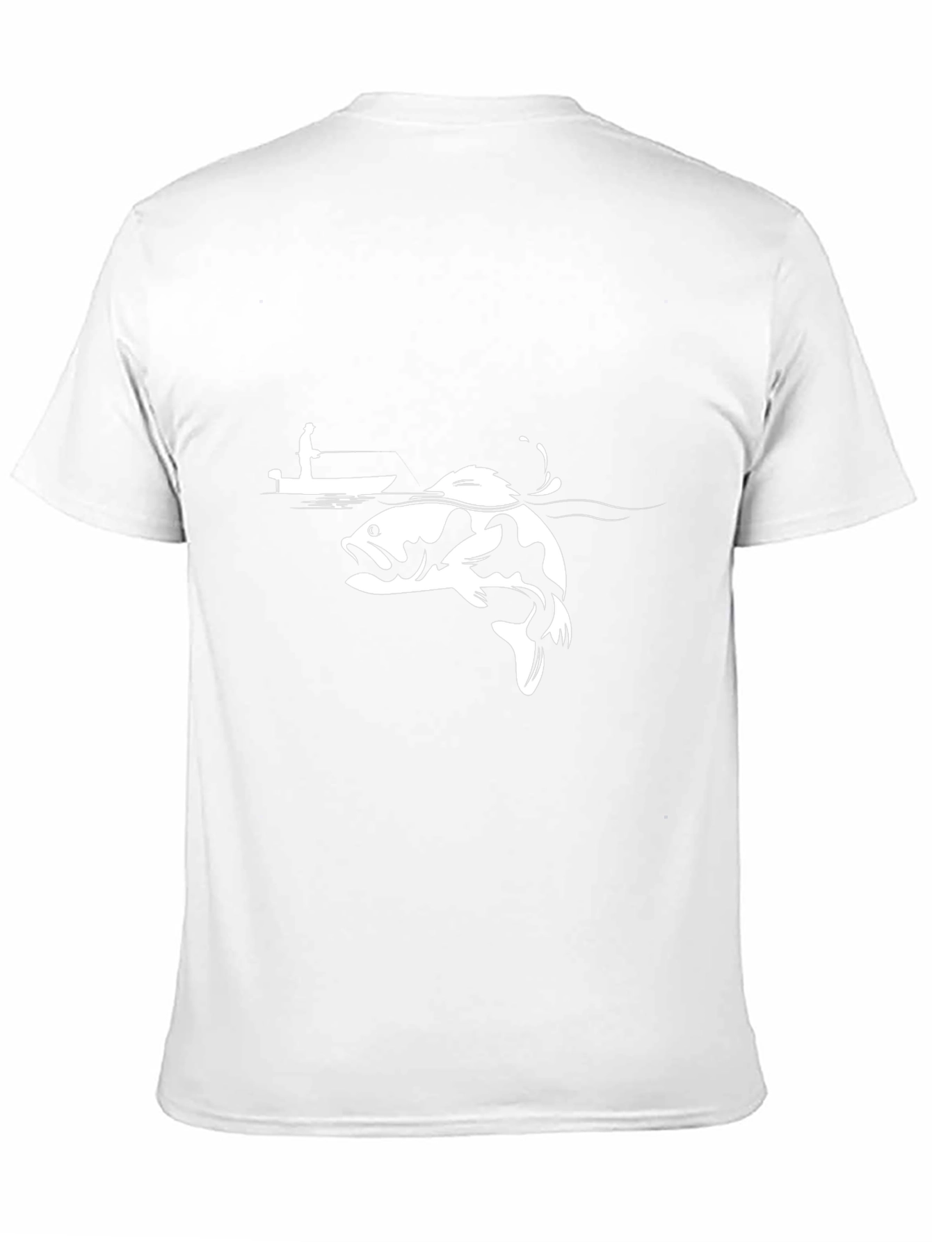 Bass Fishing T-Shirt - Black Cotton Tee