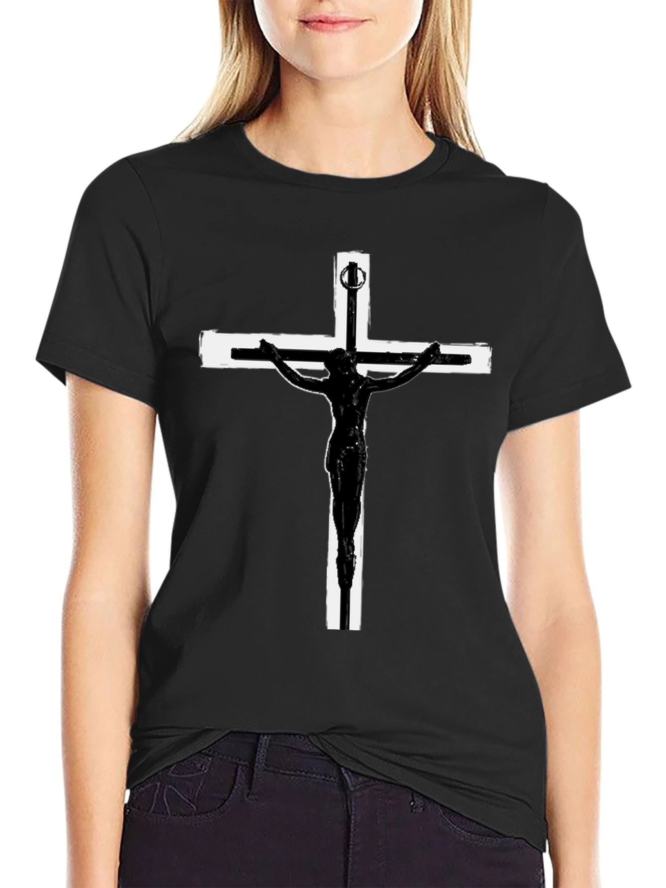 Crucifix Graphic T-Shirt
