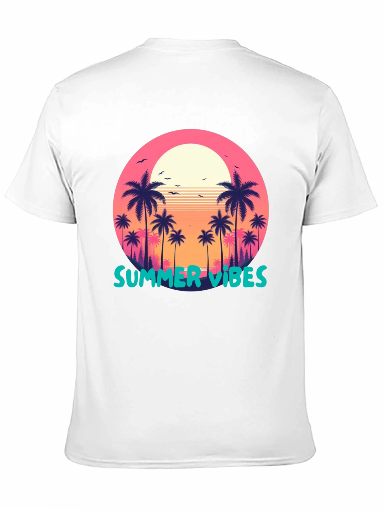 Summer Vibes Palm Tree Graphic Tee