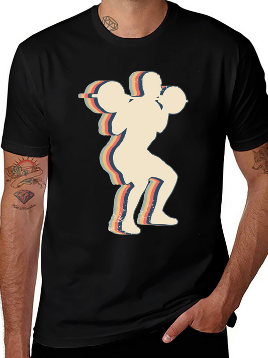 Retro Weightlifter T-Shirt - Gym Apparel
