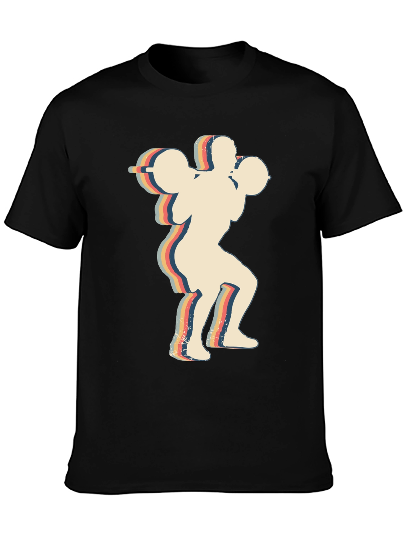 Retro Weightlifter T-Shirt - Gym Apparel