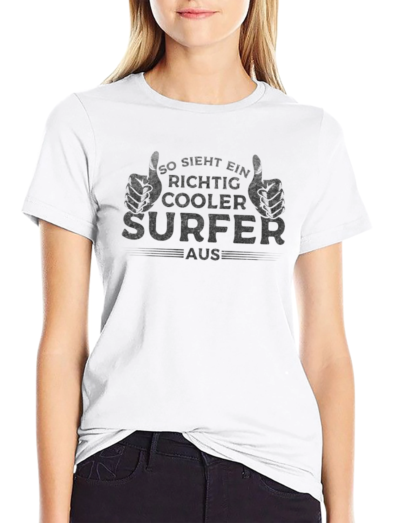 Cool Surfer T-Shirt - German Text