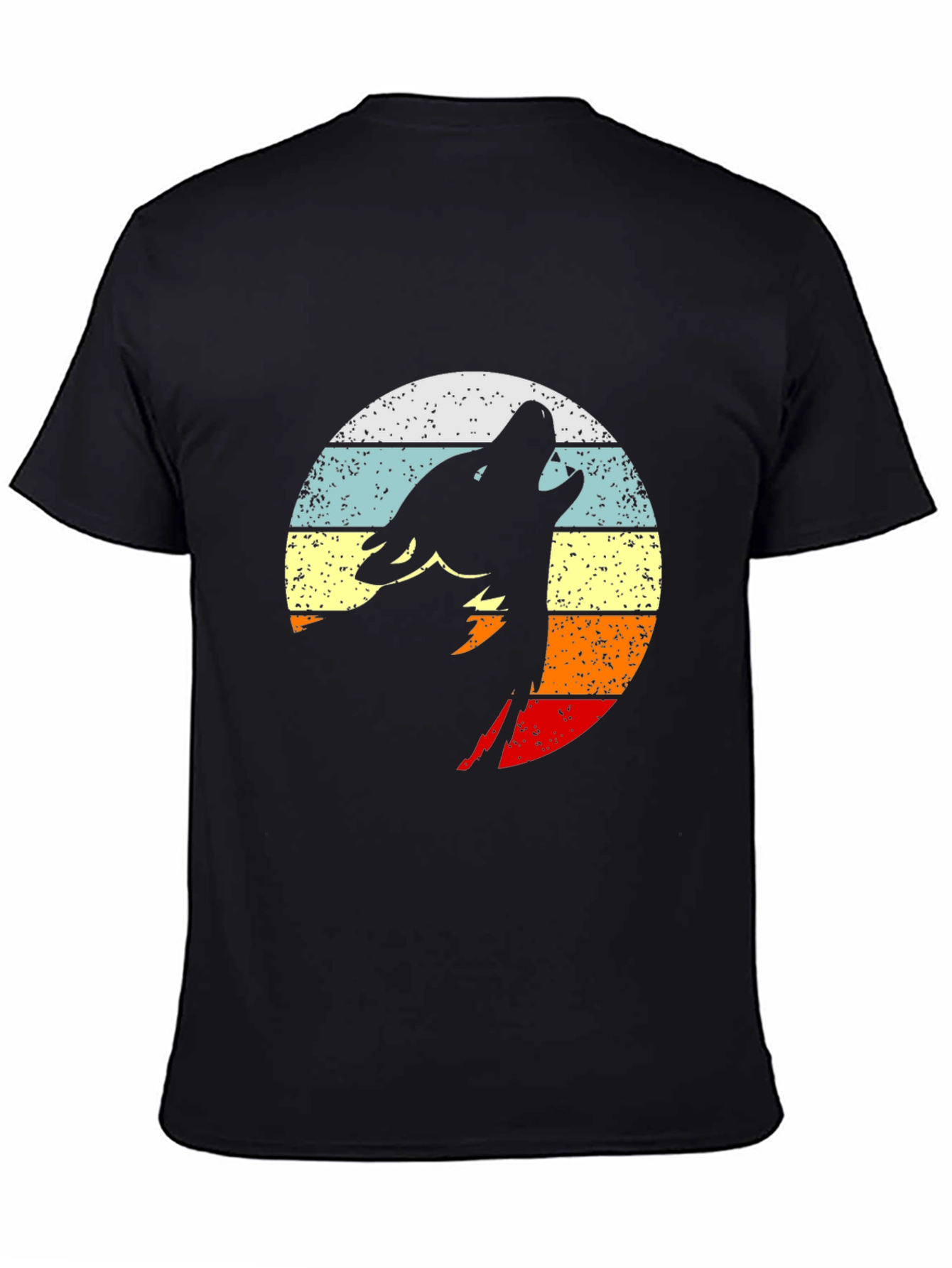 Retro Wolf Silhouette T-Shirt