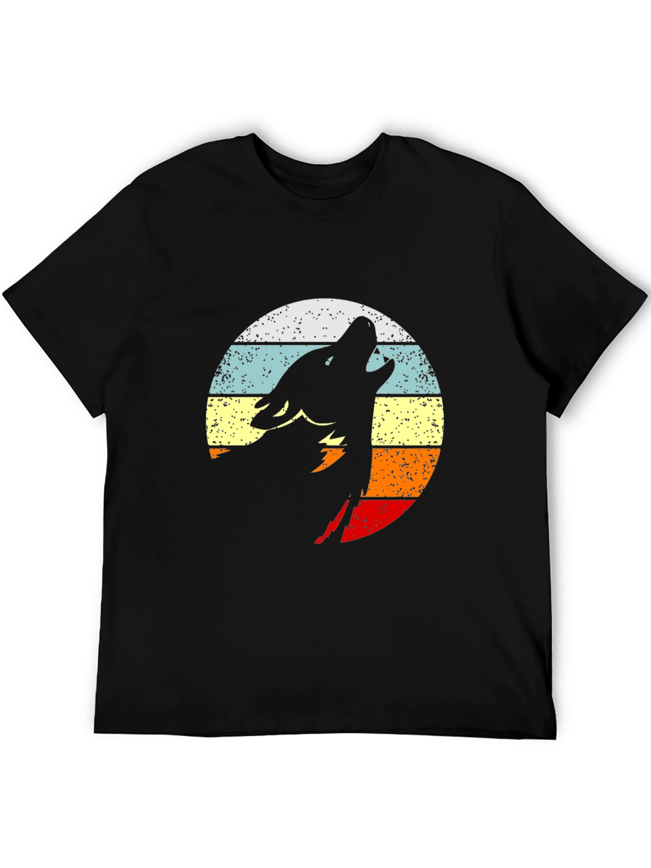 Retro Wolf Silhouette T-Shirt
