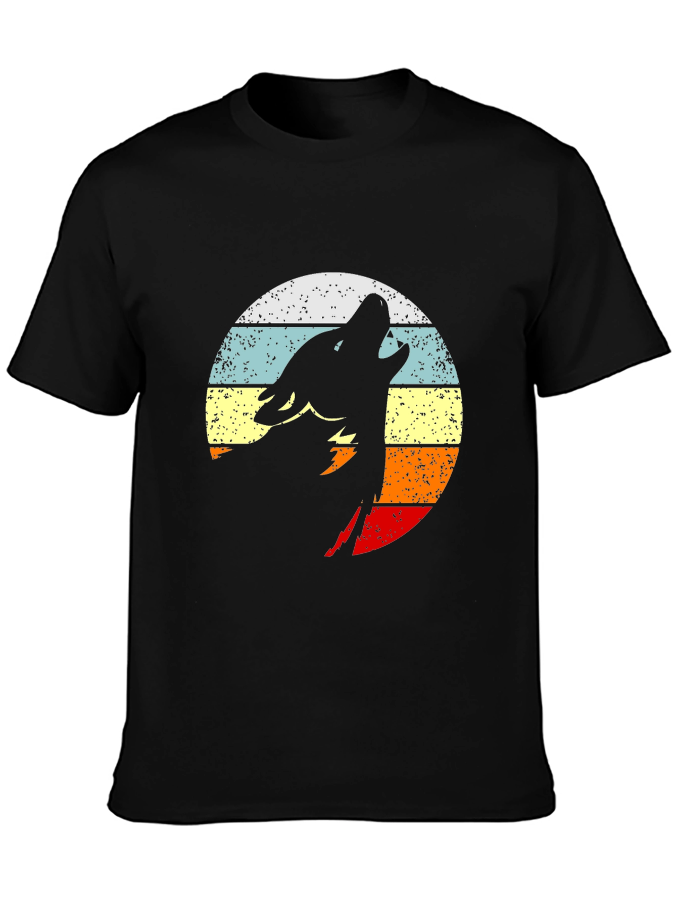 Retro Wolf Silhouette T-Shirt