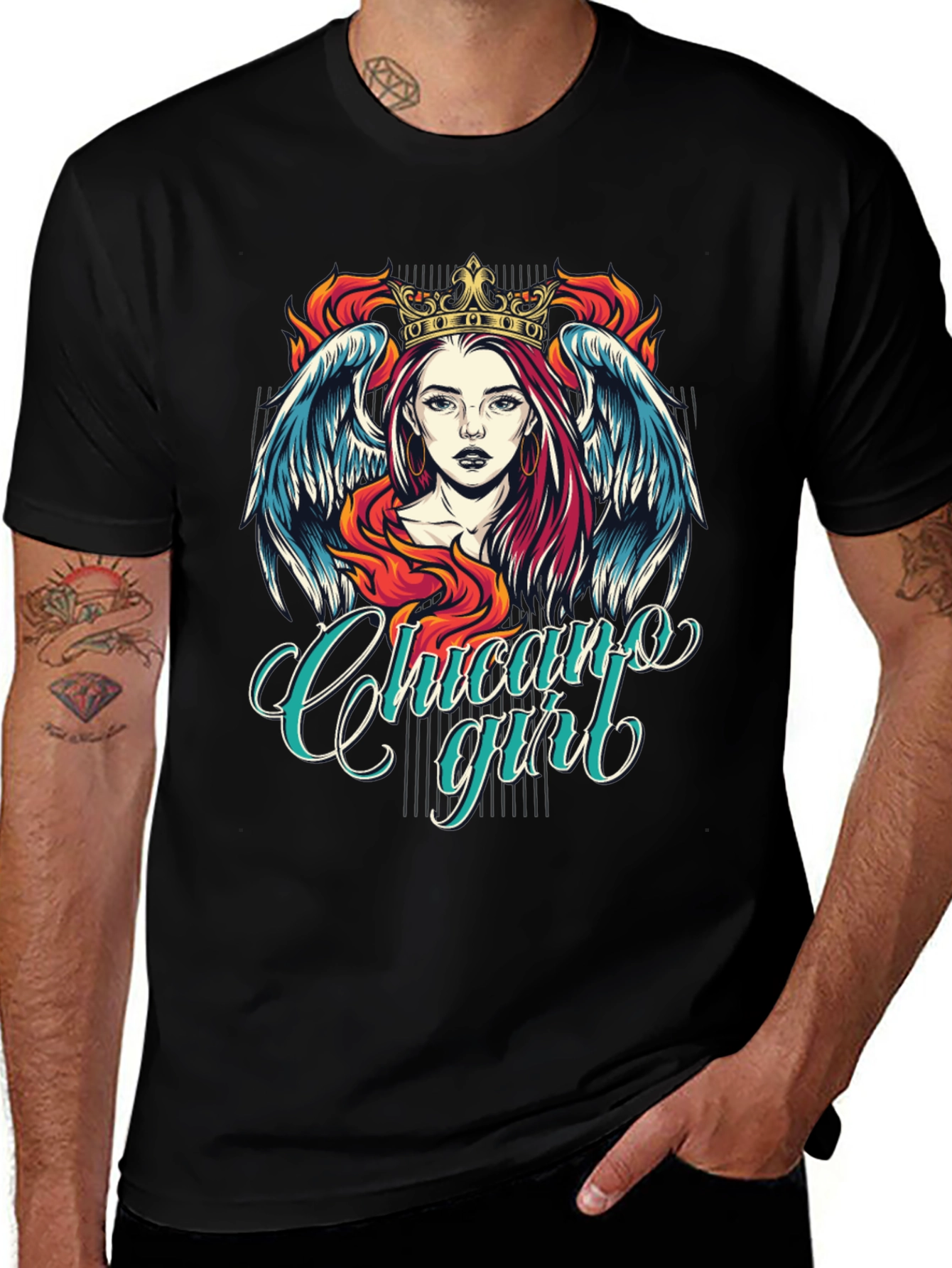 Chicago Girl Graphic Tee - Black