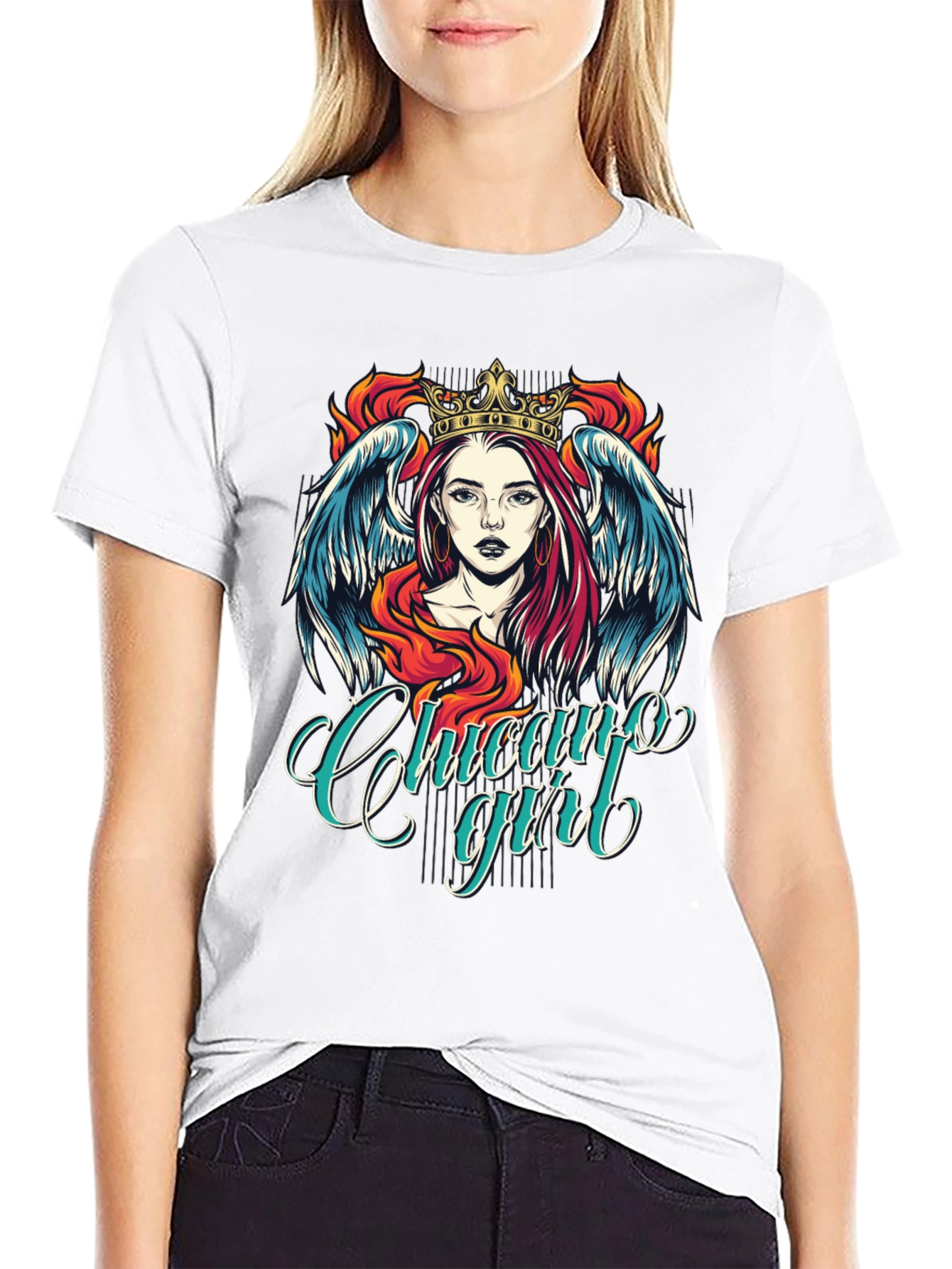 Chicago Girl Graphic Tee - Black