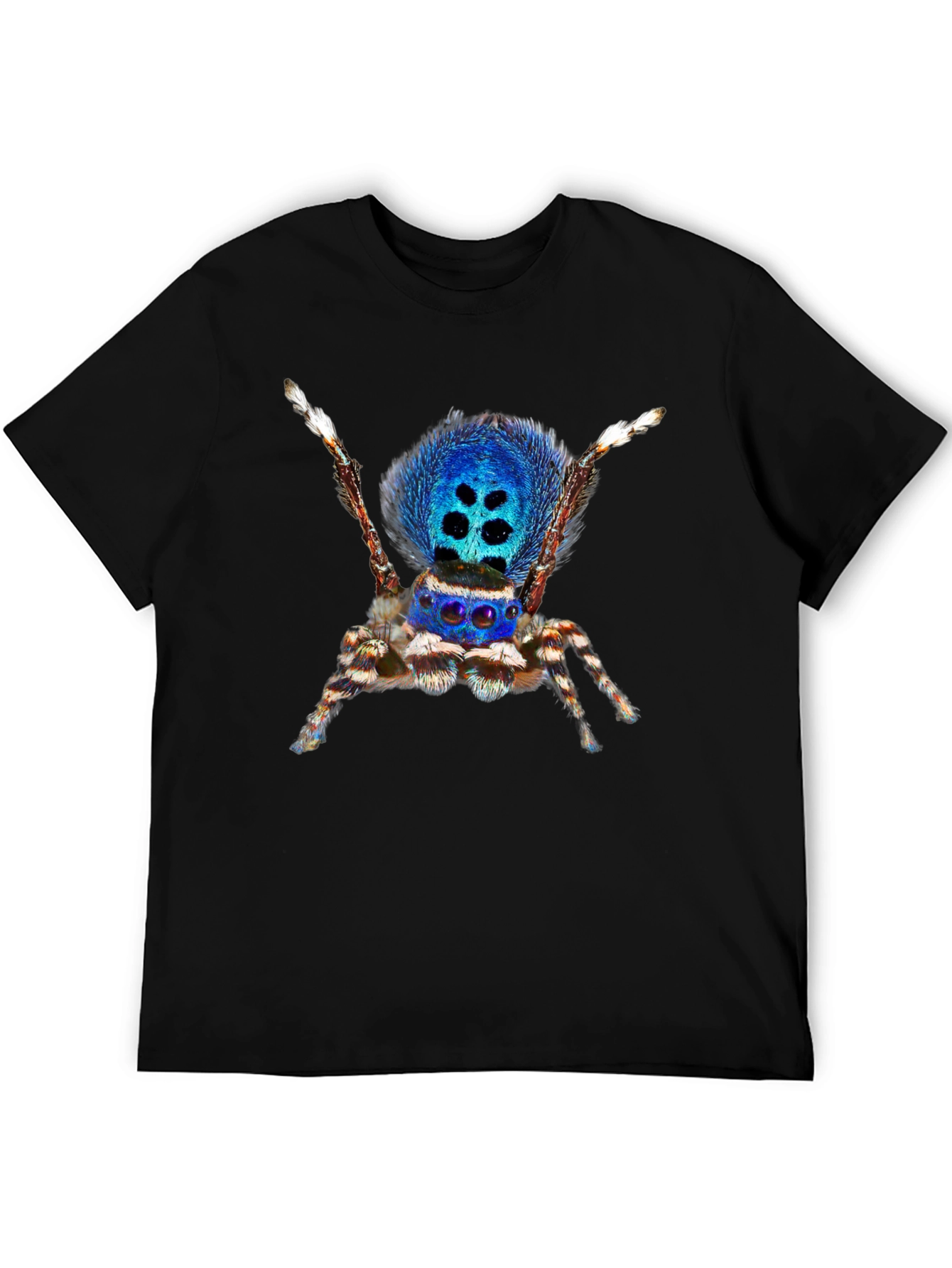 Blue Spider Graphic Tee - Unique Insect Design