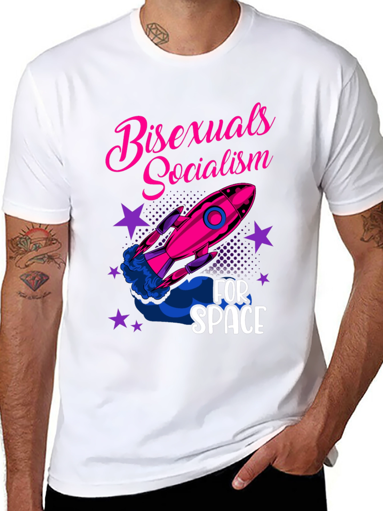 Bisexuals Socialism for Space Graphic Tee