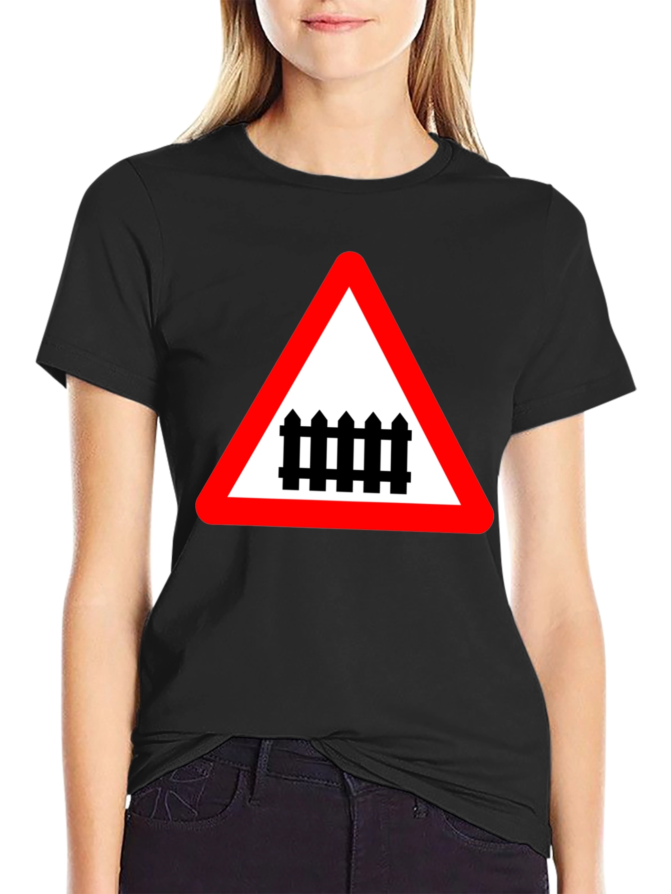 Train Crossing Sign T-Shirt