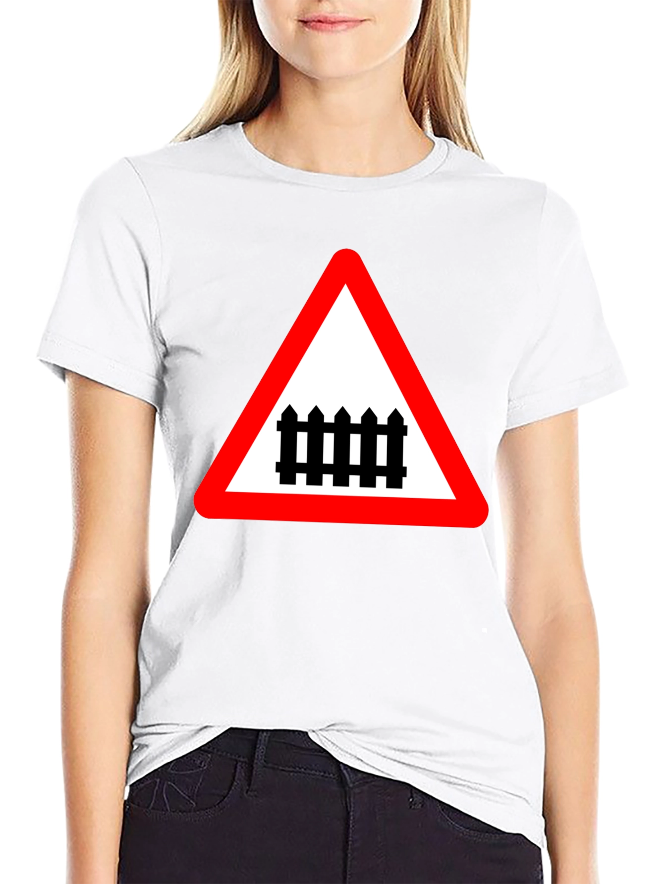 Train Crossing Sign T-Shirt