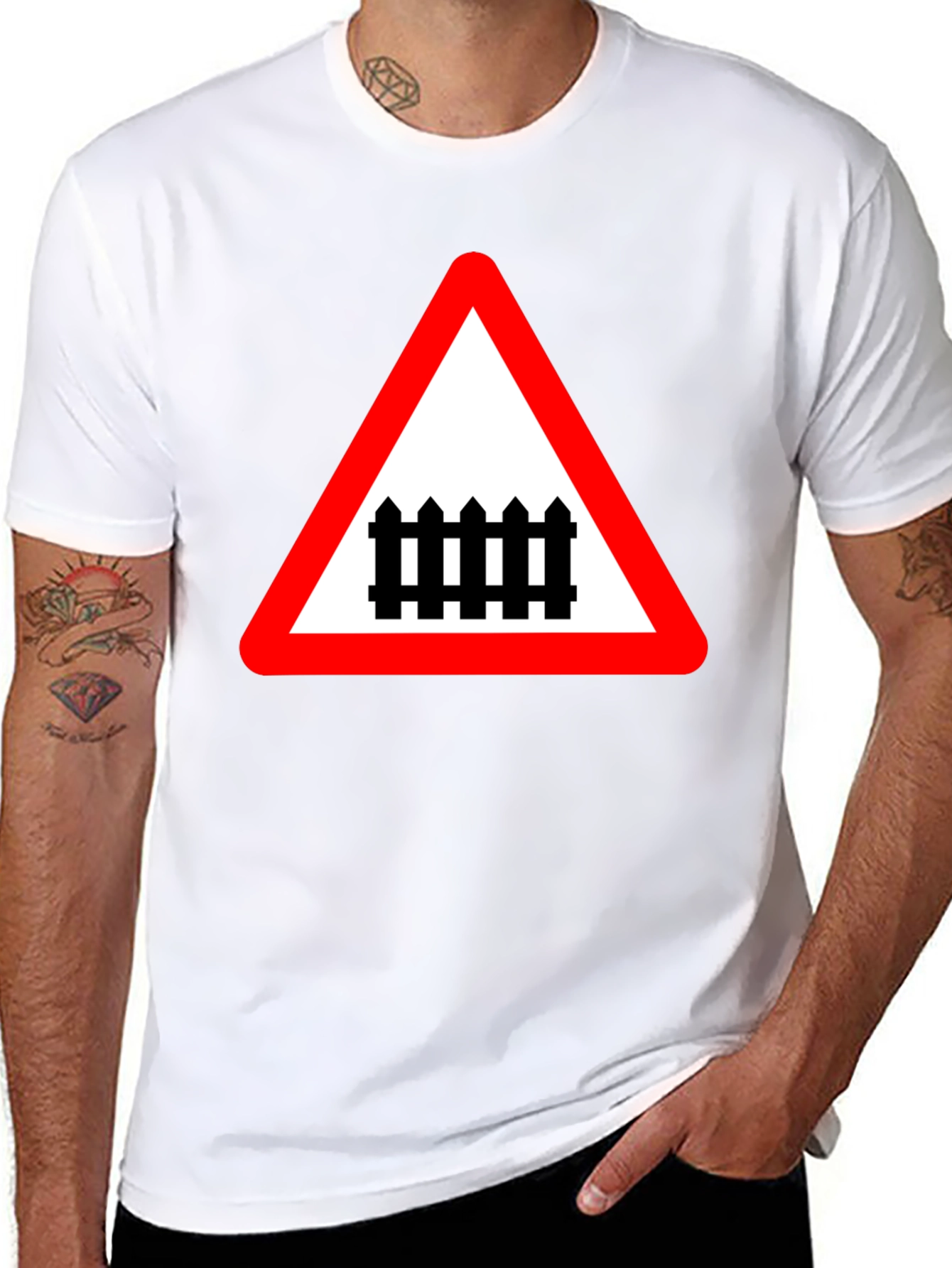 Train Crossing Sign T-Shirt