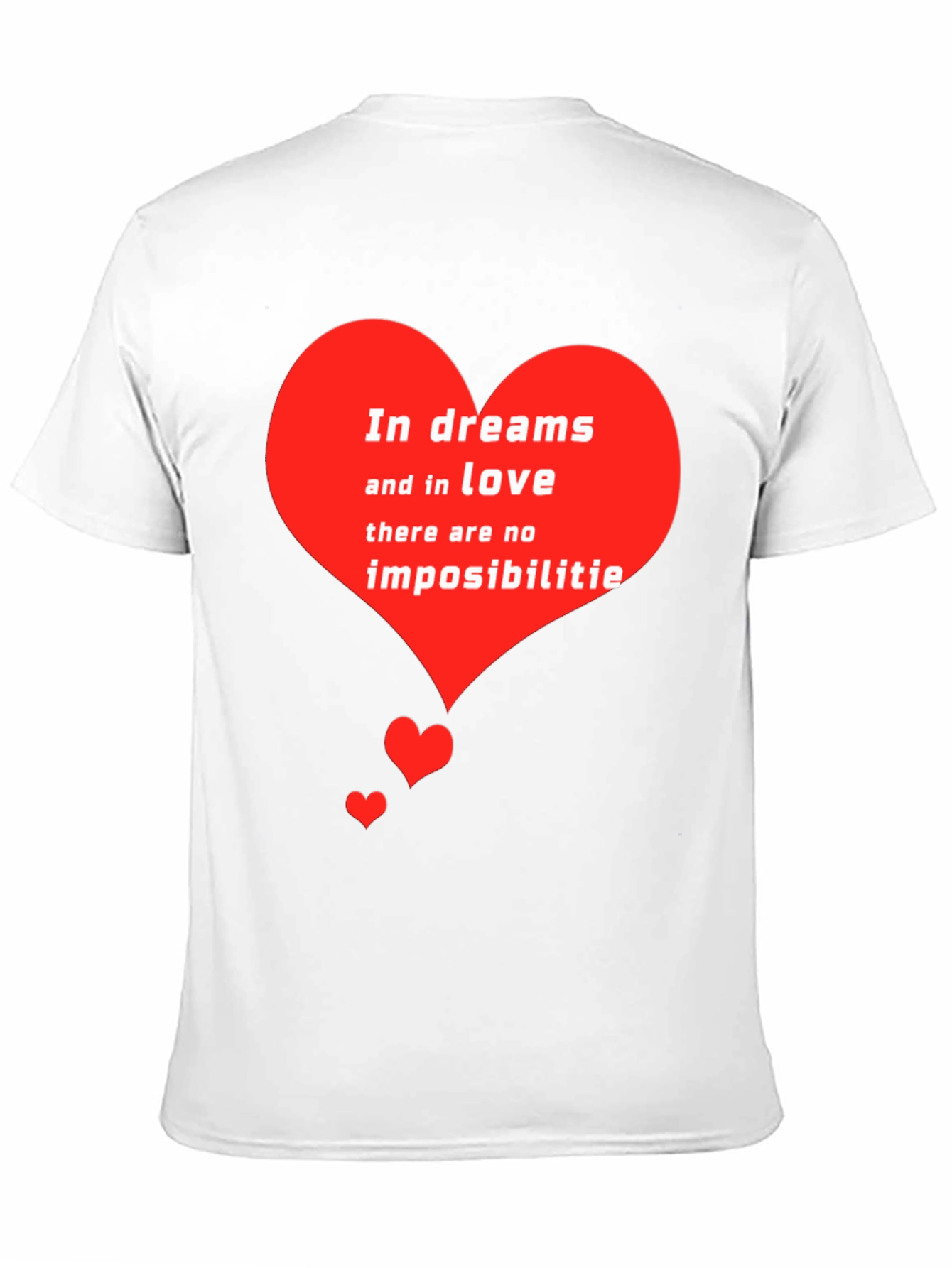 Romantic Heart T-Shirt - Dreams and Love Tee