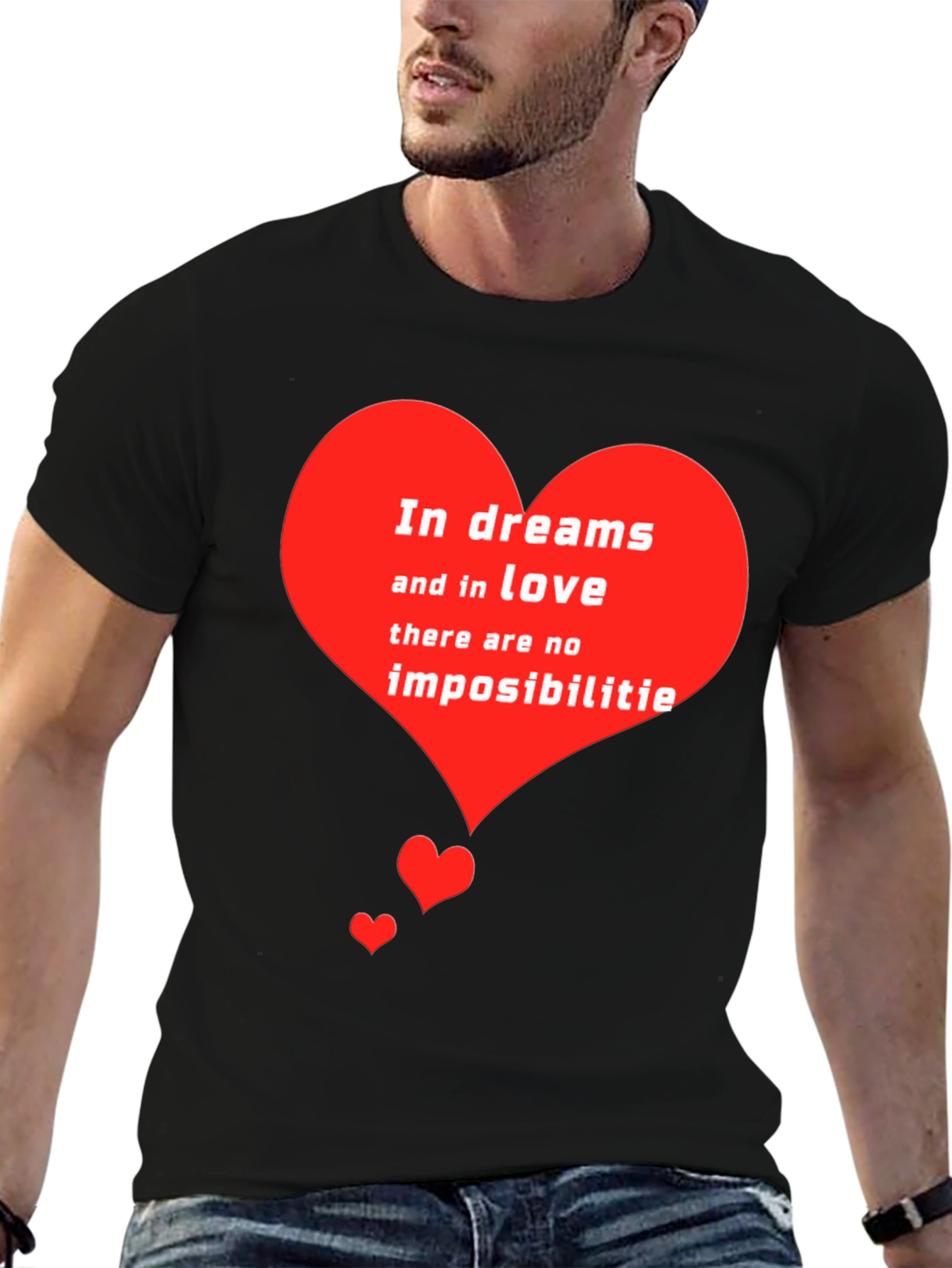 Romantic Heart T-Shirt - Dreams and Love Tee