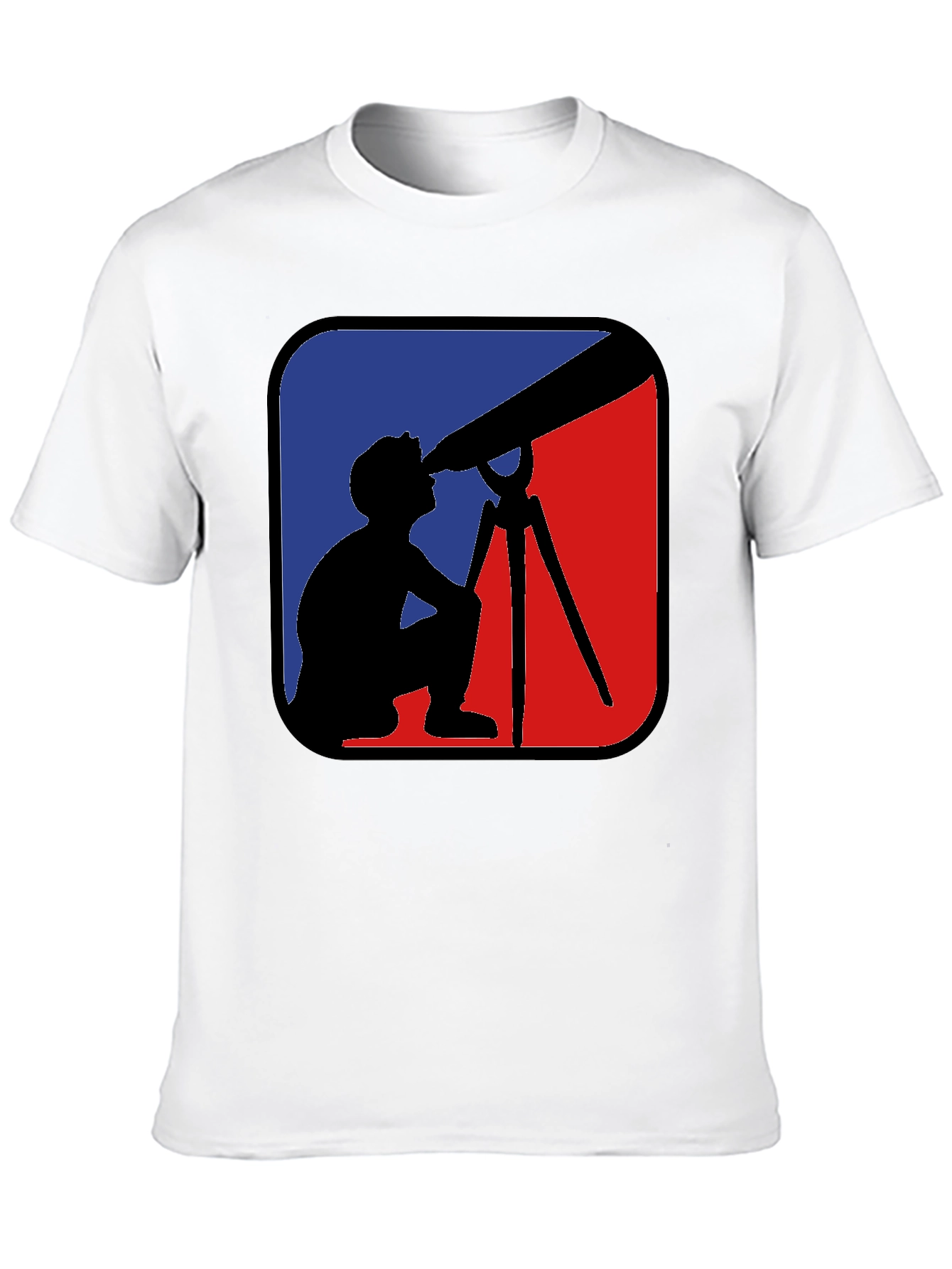 Telescope Observer Graphic Tee - Black Cotton Comfort
