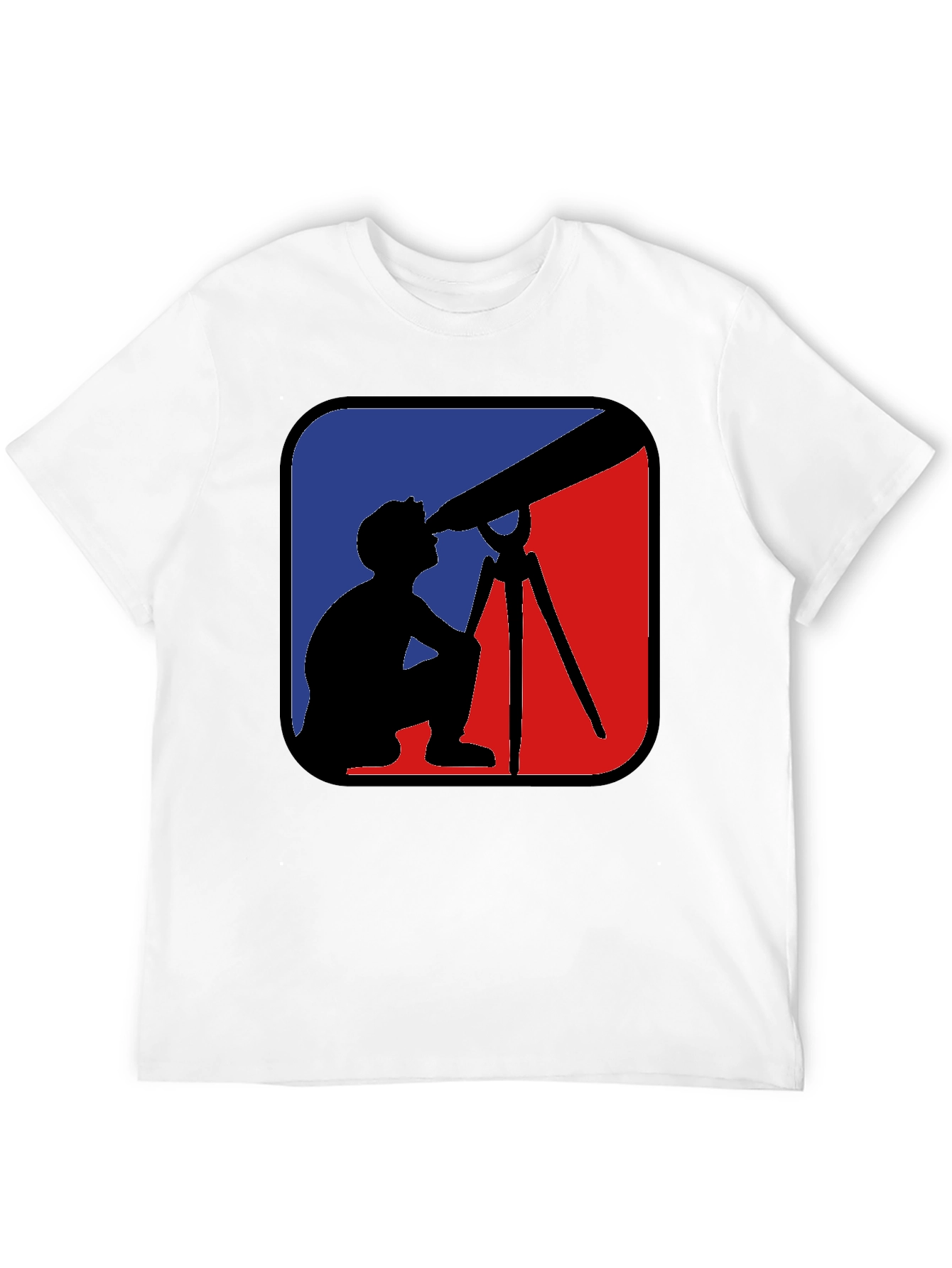 Telescope Observer Graphic Tee - Black Cotton Comfort