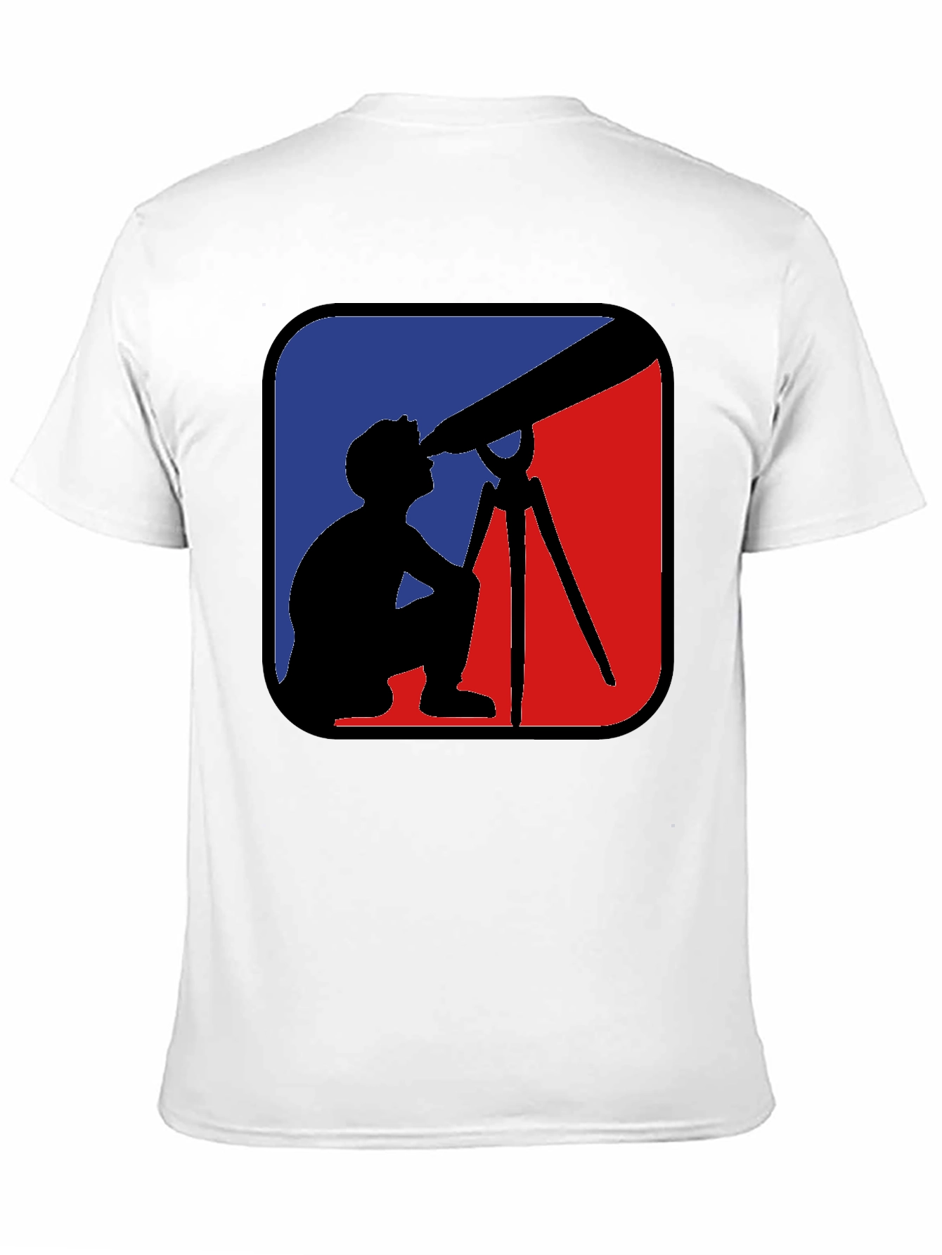 Telescope Observer Graphic Tee - Black Cotton Comfort