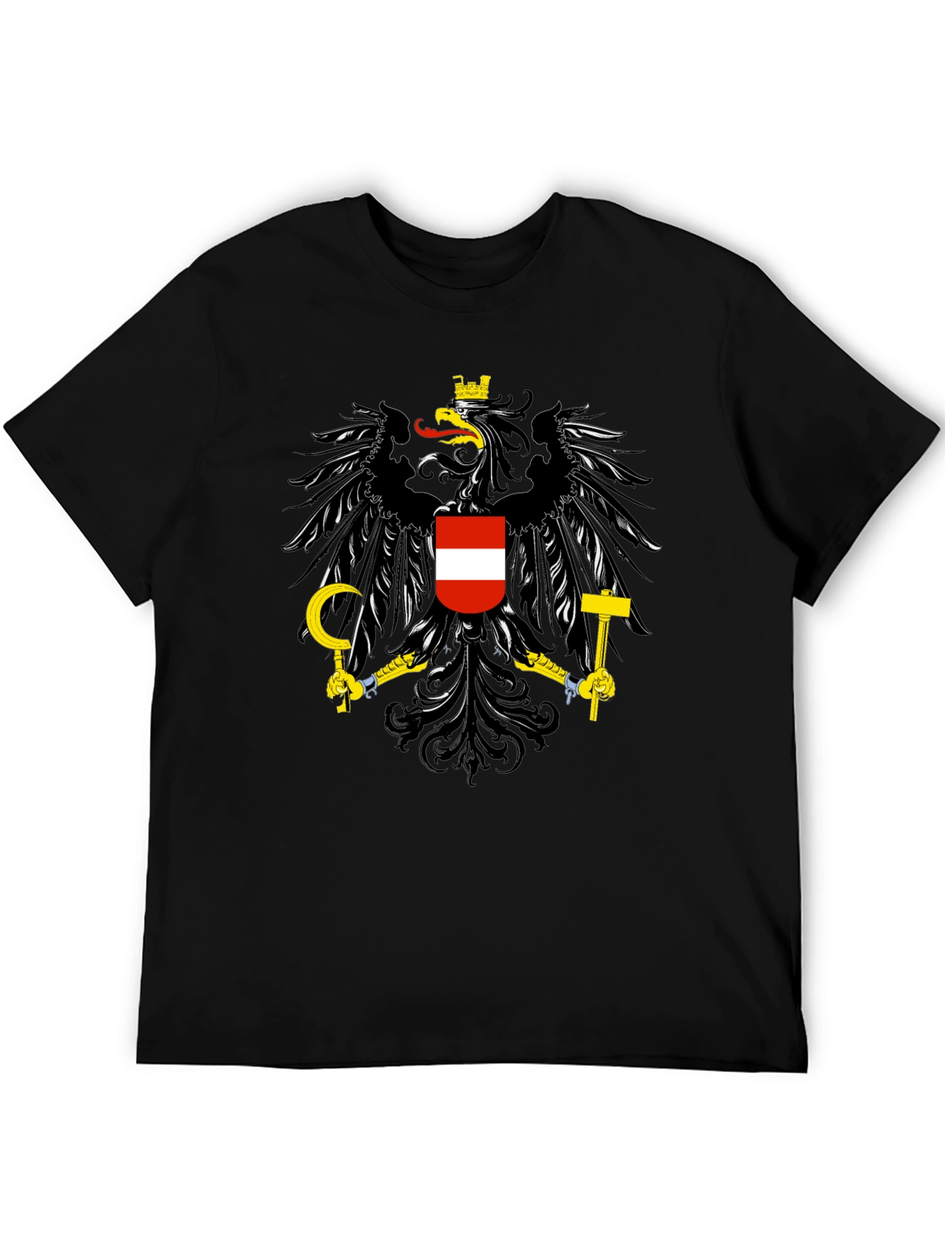 Austrian Coat of Arms Black T-Shirt