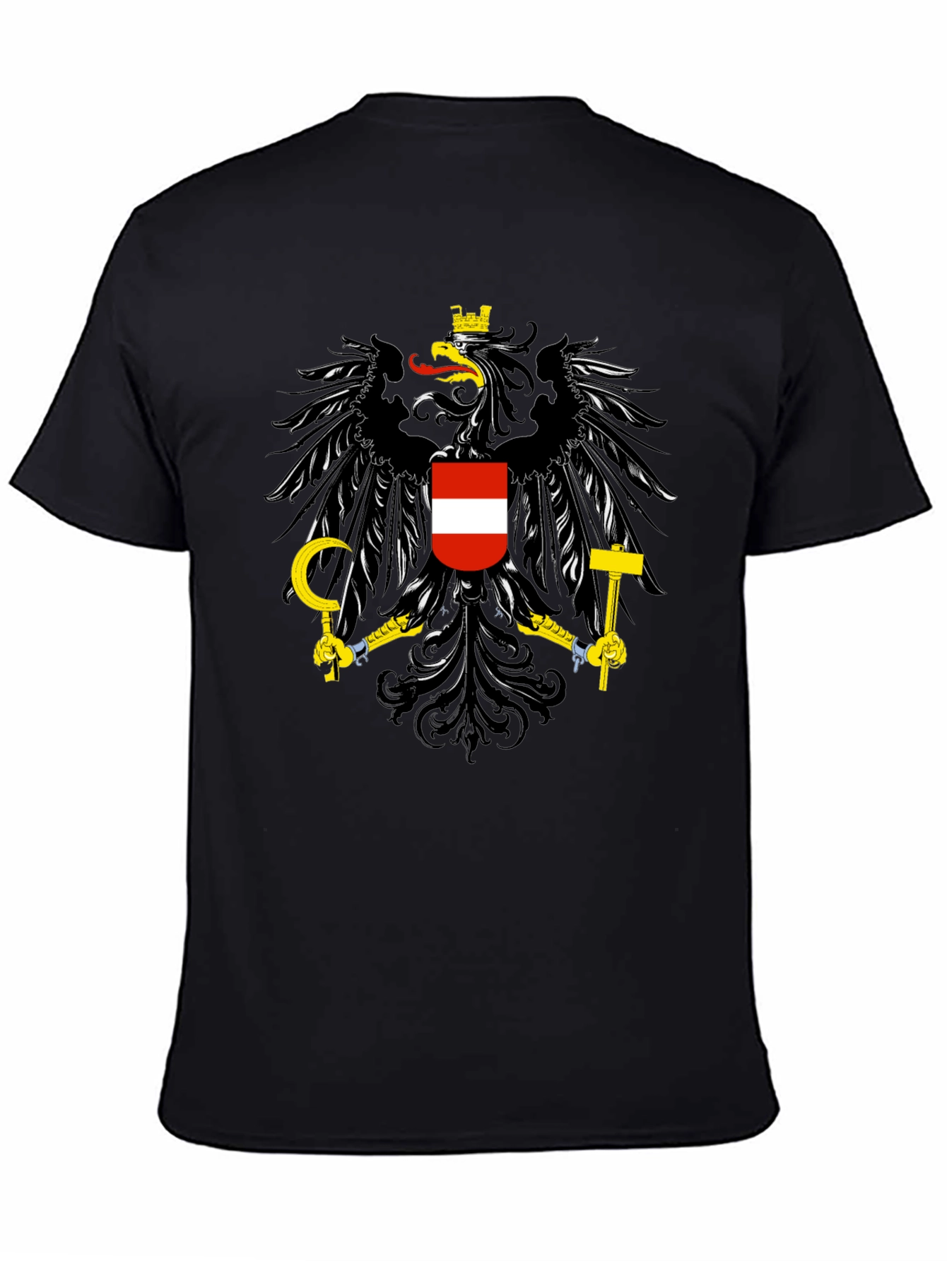 Austrian Coat of Arms Black T-Shirt