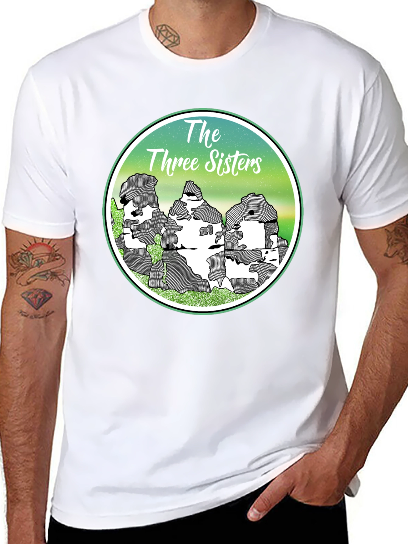 The Three Sisters Graphic T-Shirt - Nature Inspired Design