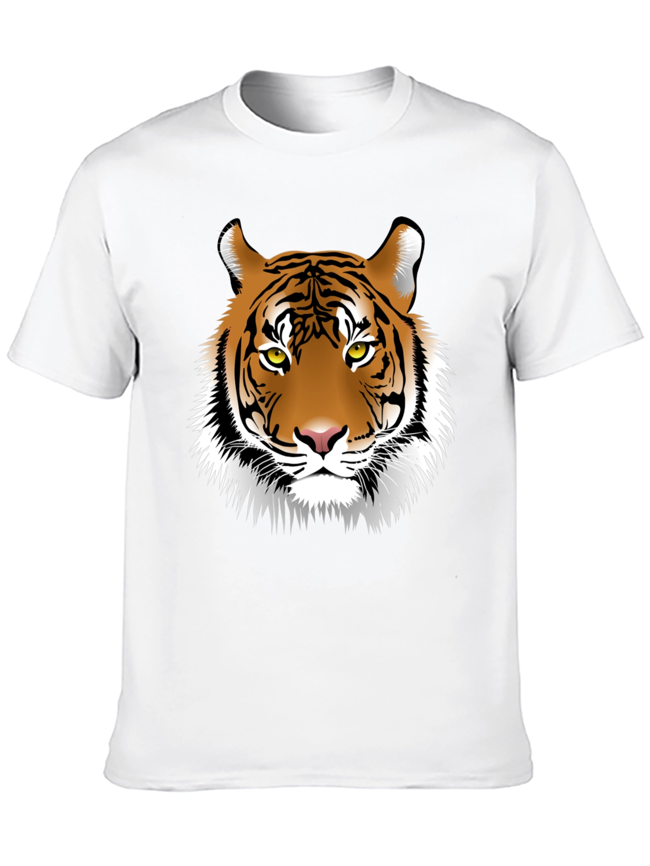 Black Tiger Graphic Tee - Fierce Animal Print Shirt