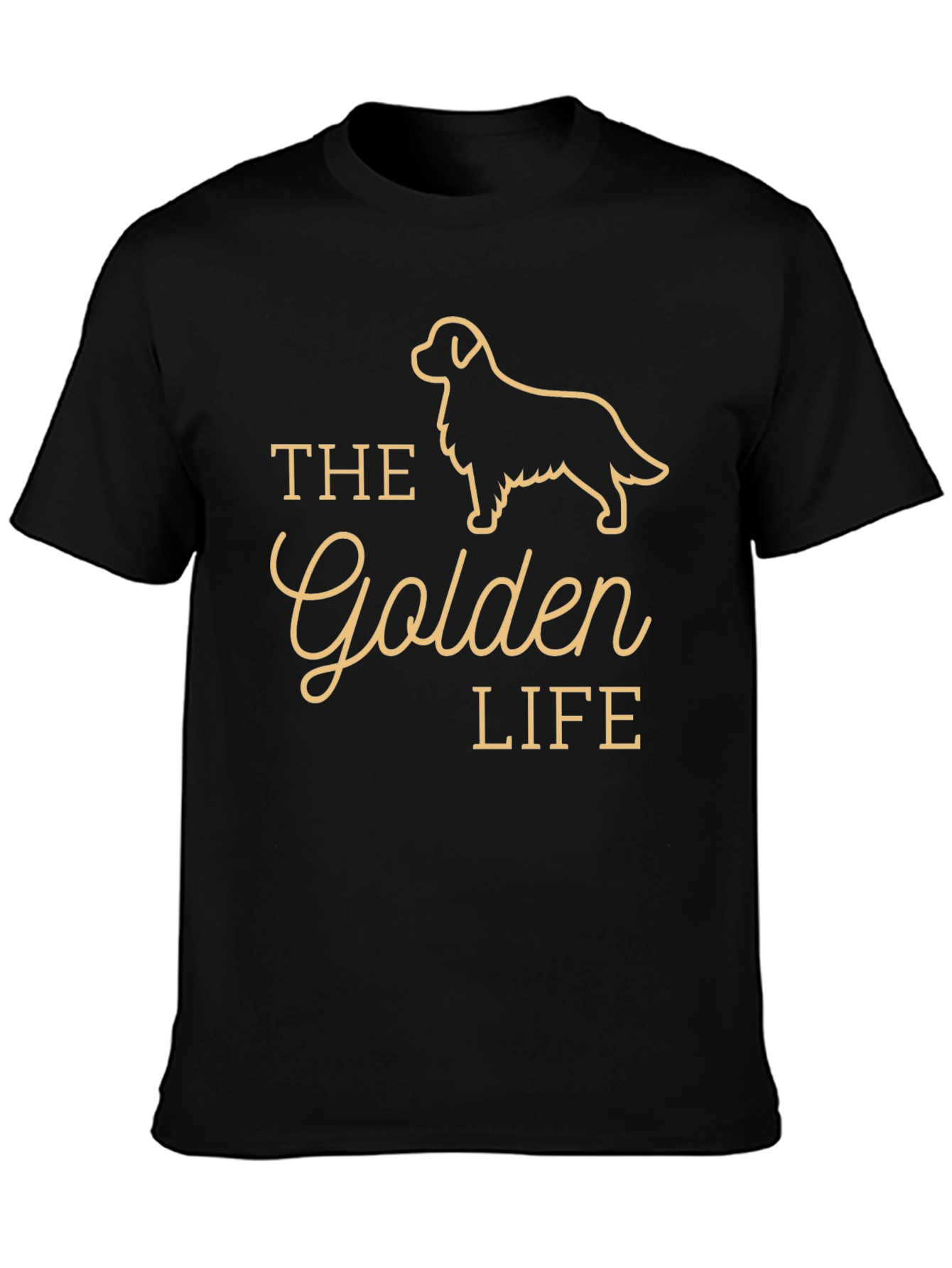 The Golden Life T-Shirt - Retriever Dog Graphic Tee