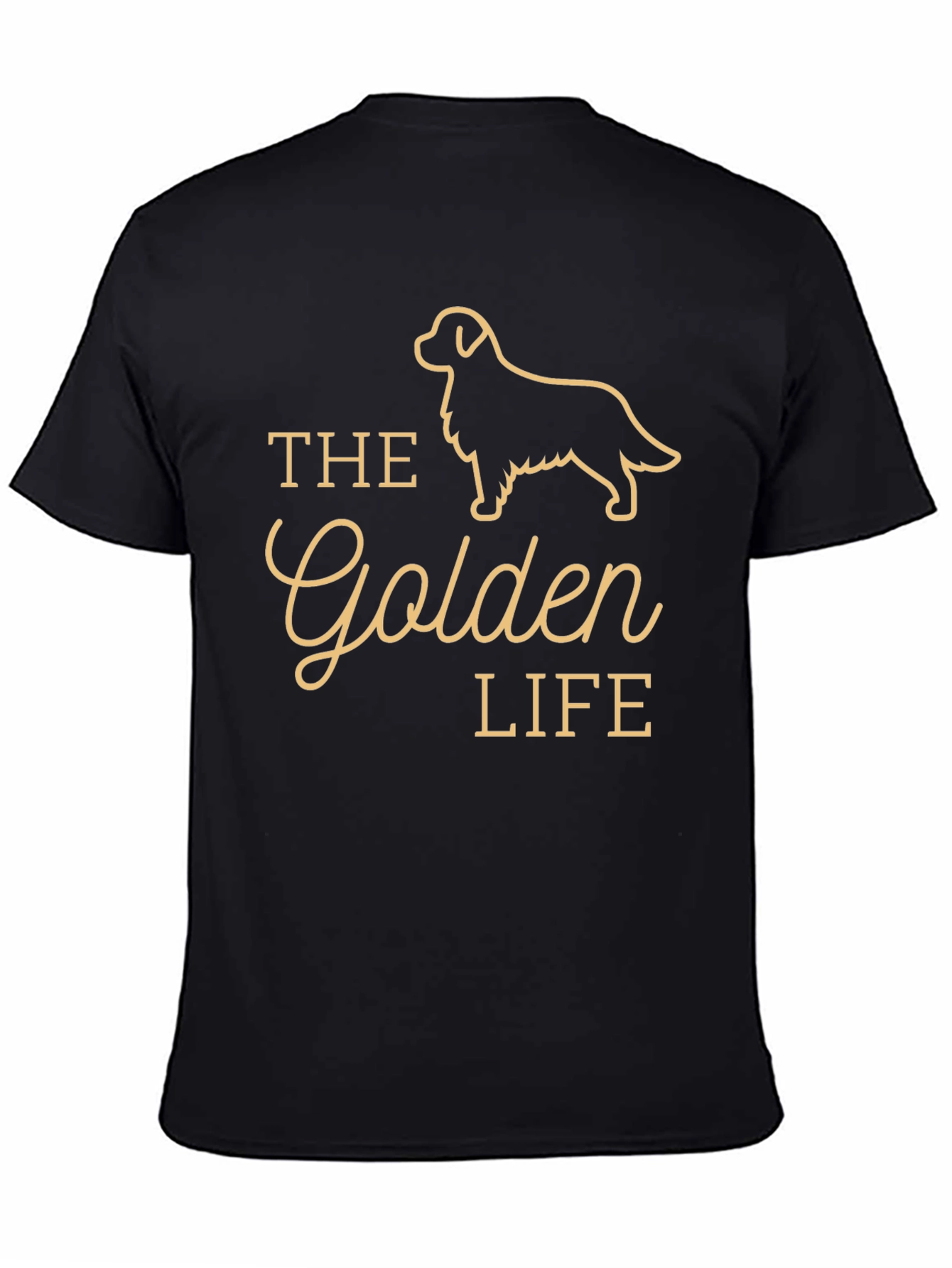 The Golden Life T-Shirt - Retriever Dog Graphic Tee