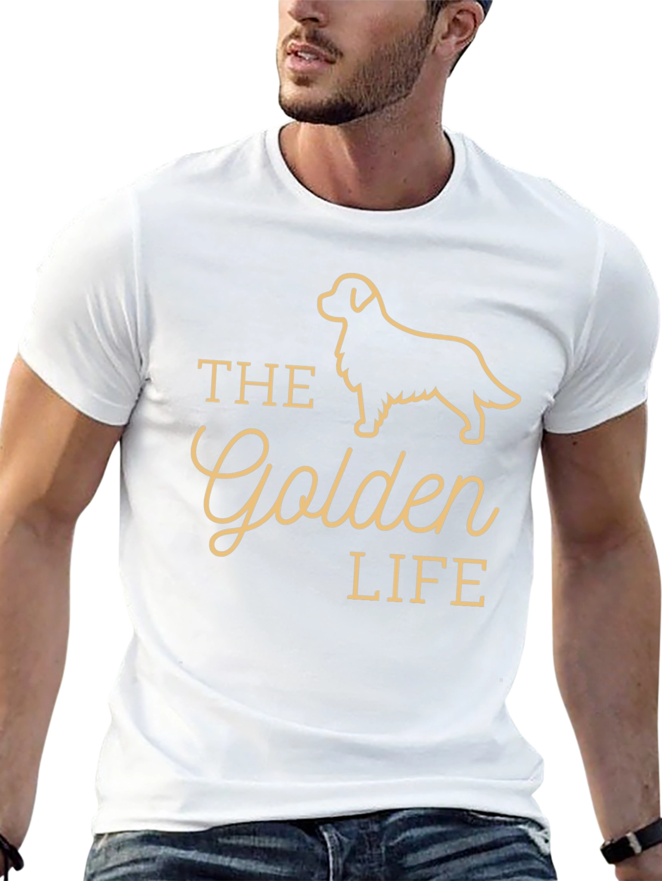 The Golden Life T-Shirt - Retriever Dog Graphic Tee