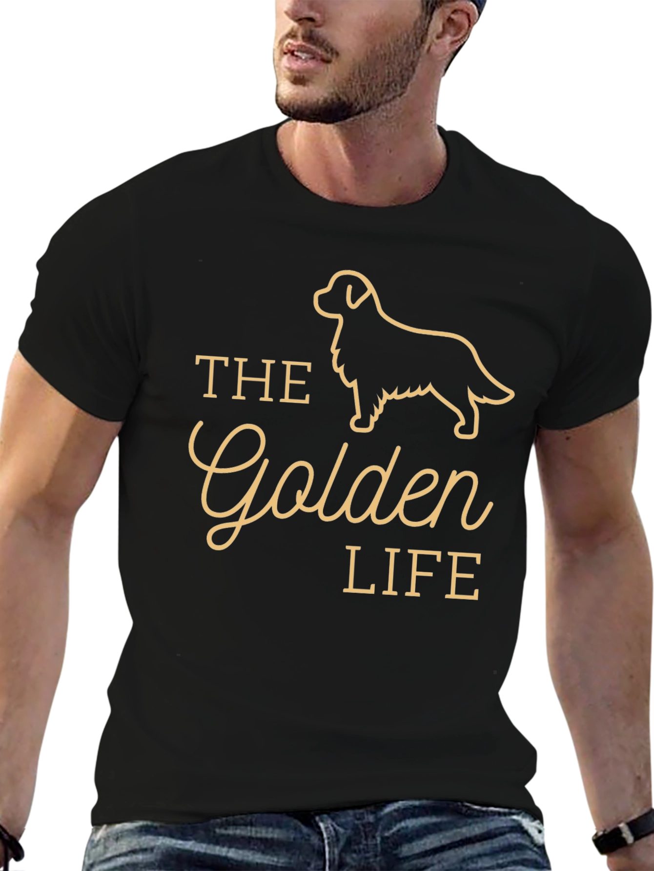 The Golden Life T-Shirt - Retriever Dog Graphic Tee