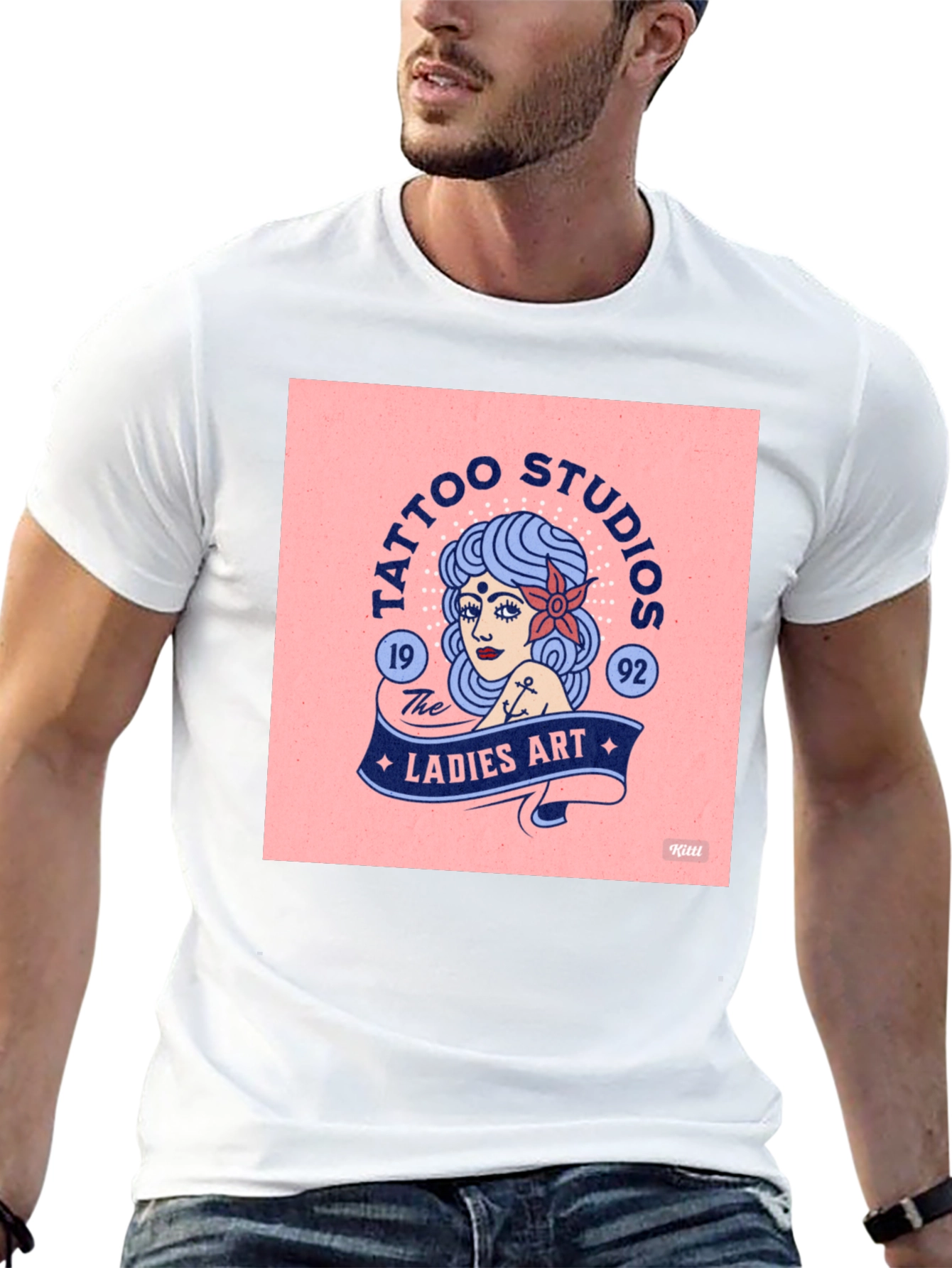 Tattoo Ladies Art Black T-Shirt