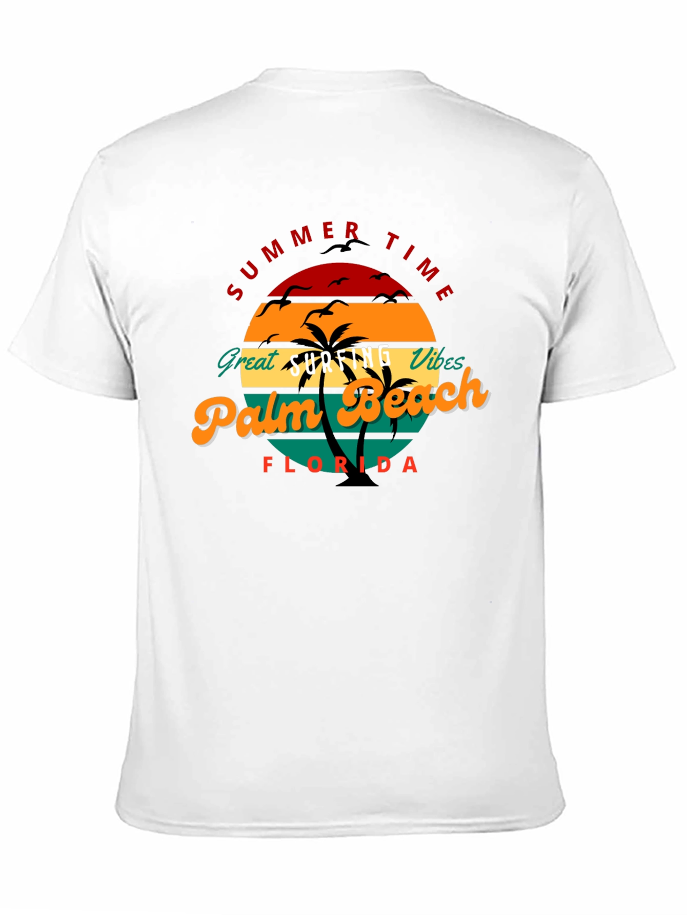 Summer Time Palm Beach Florida Tee
