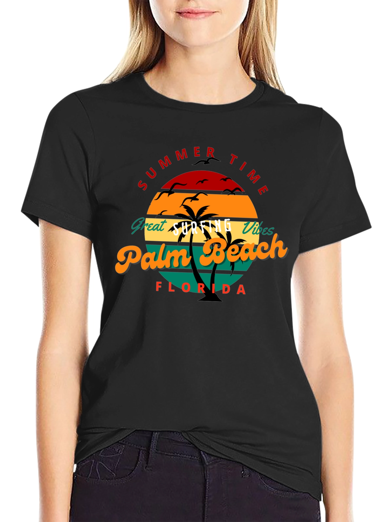Summer Time Palm Beach Florida Tee
