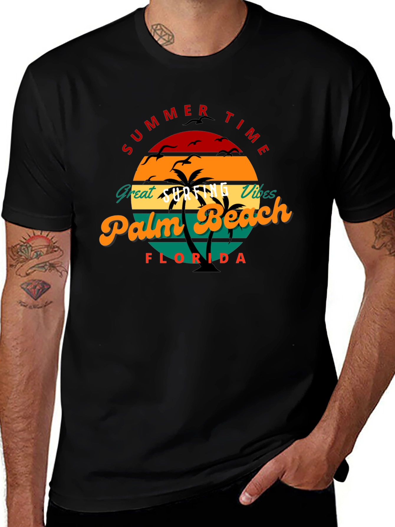 Summer Time Palm Beach Florida Tee