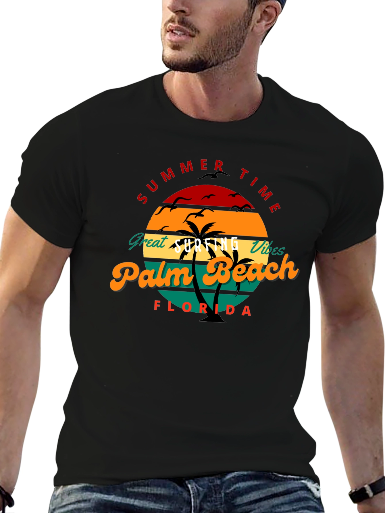 Summer Time Palm Beach Florida Tee