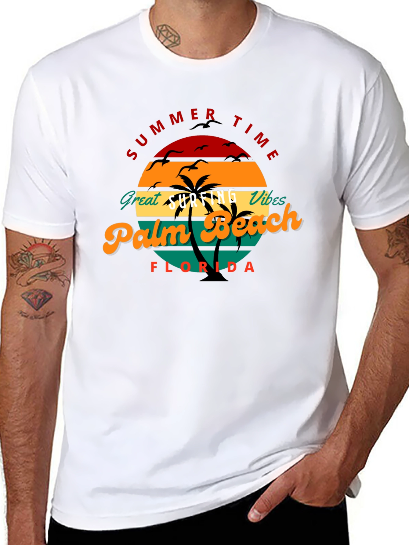Summer Time Palm Beach Florida Tee