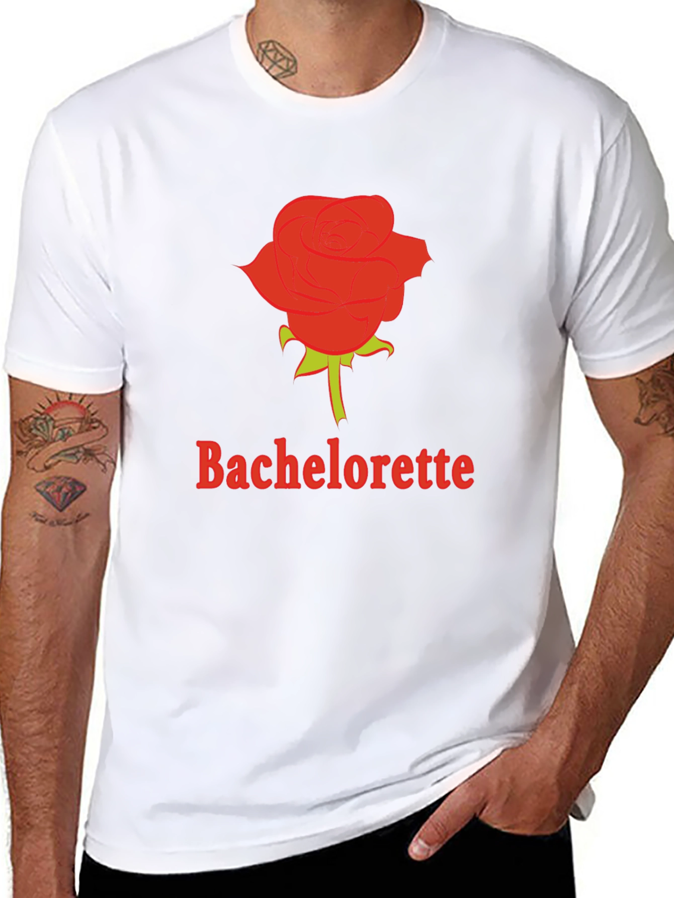 Bachelorette Rose Graphic T-Shirt - Party Ready!