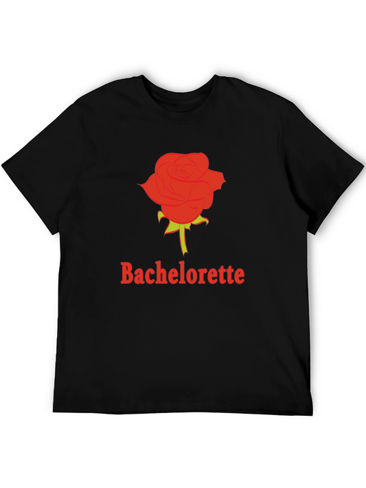 Bachelorette Rose Graphic T-Shirt - Party Ready!