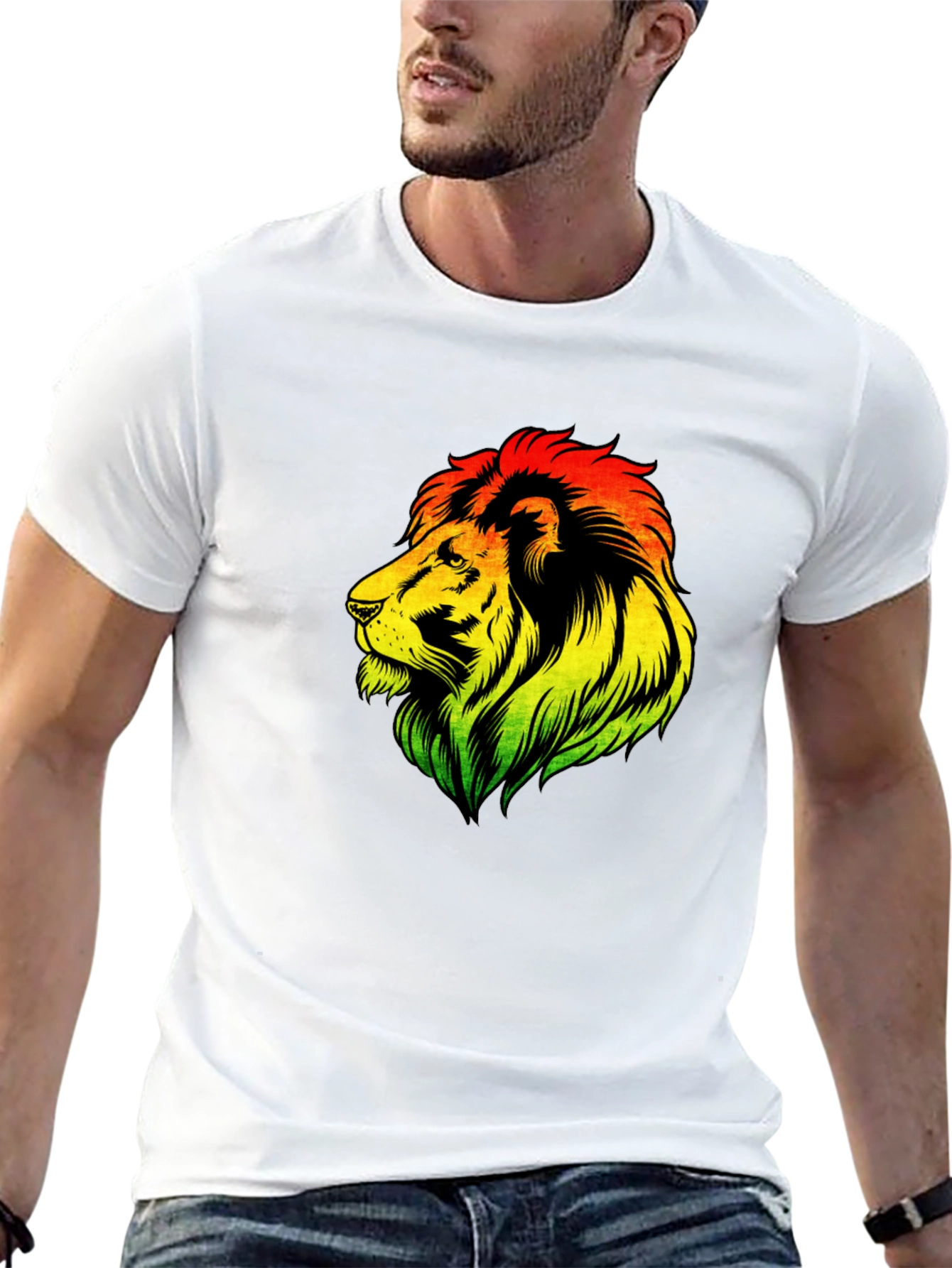 Rasta Lion T-Shirt - Reggae Vibes