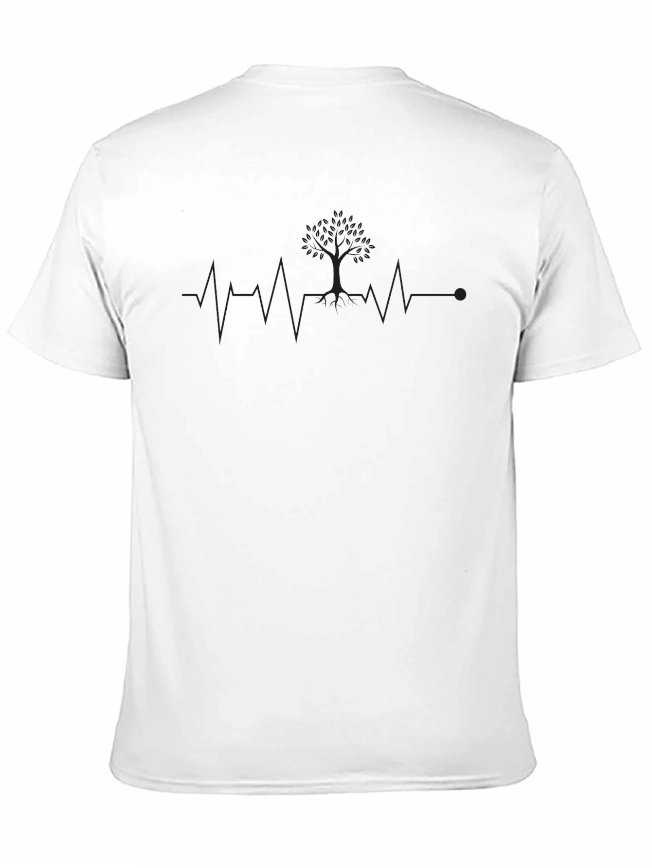 Tree of Life Heartbeat T-Shirt - Black