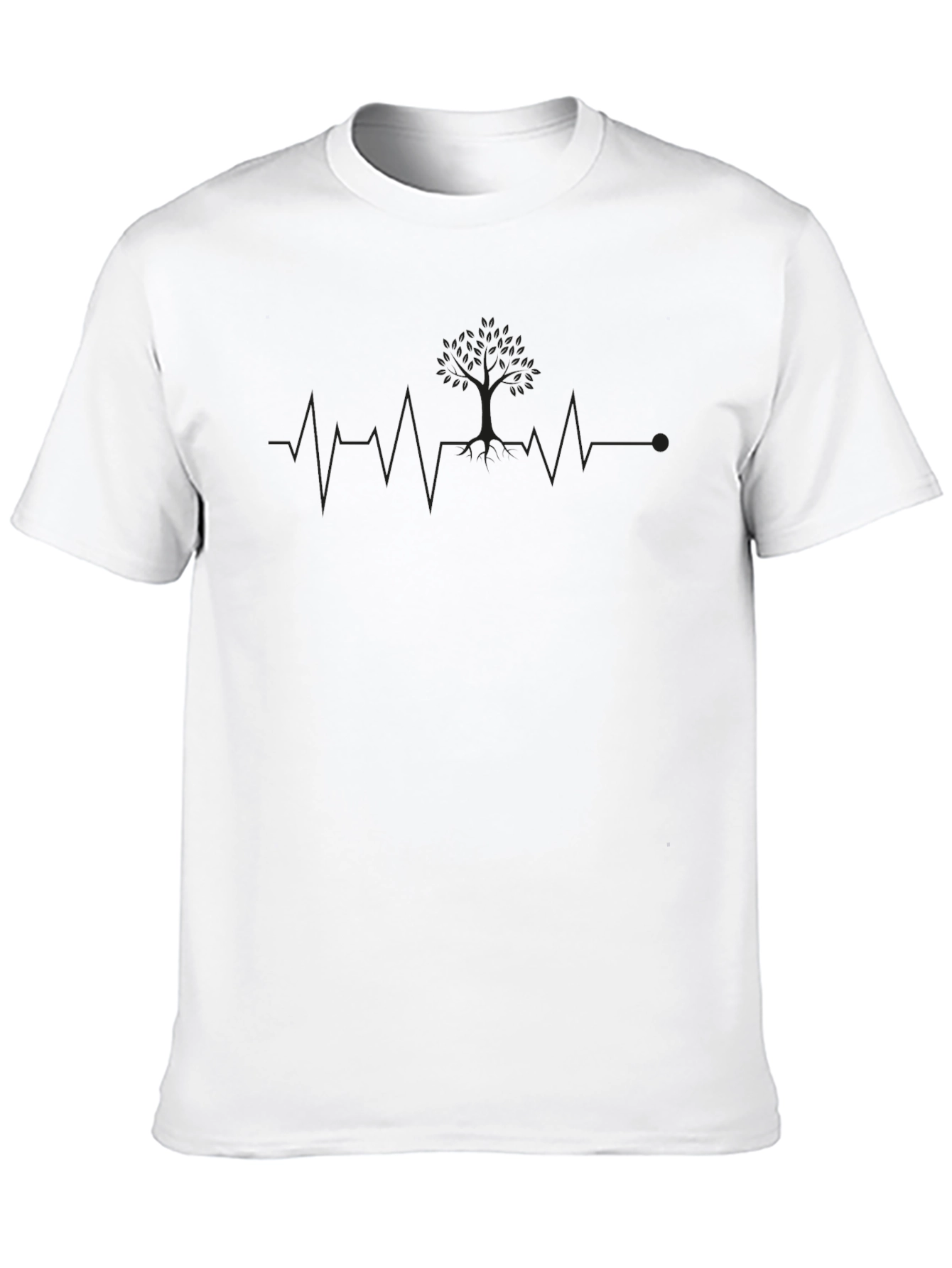 Tree of Life Heartbeat T-Shirt - Black