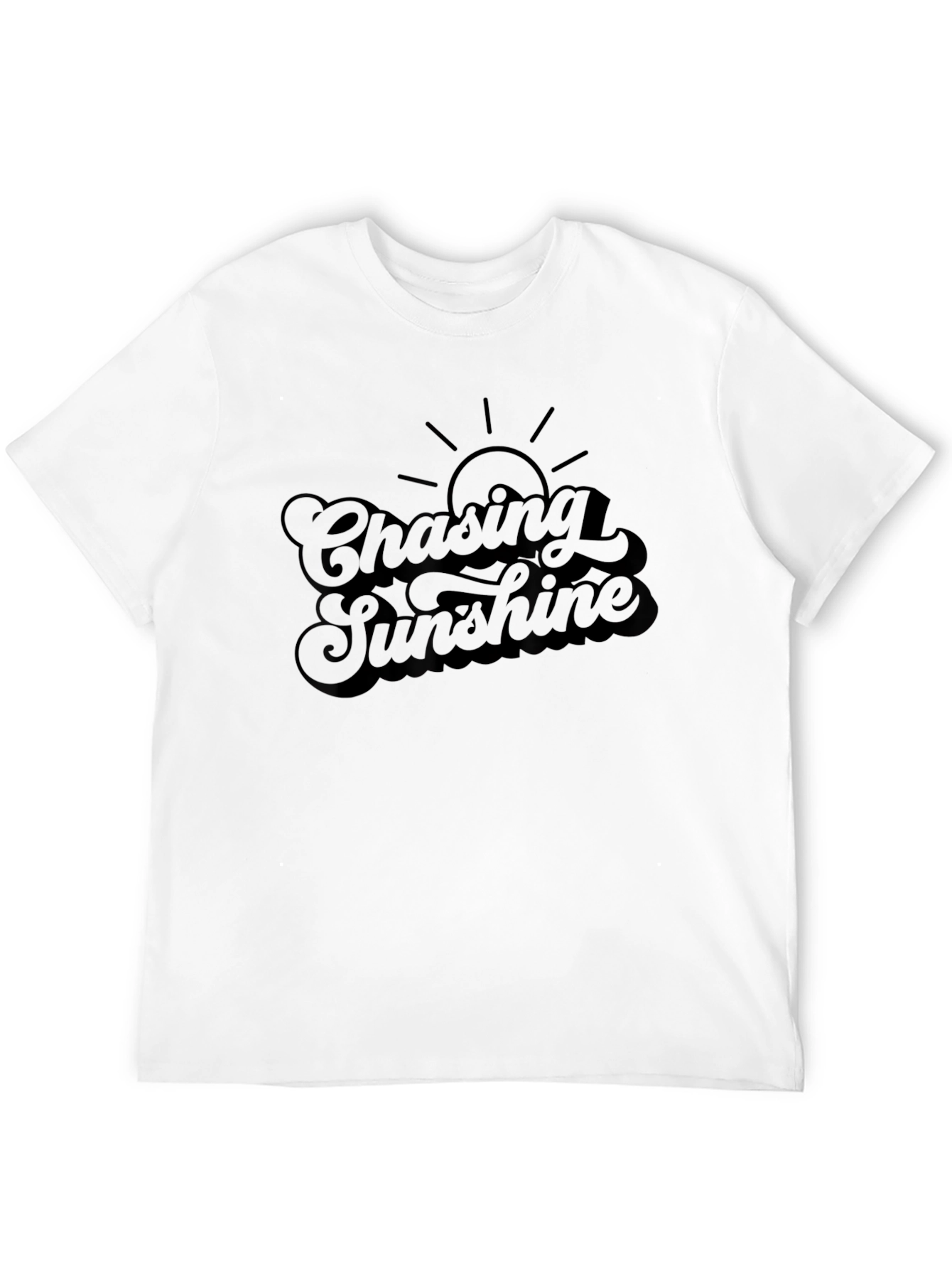 Chasing Sunshine Black Graphic Tee