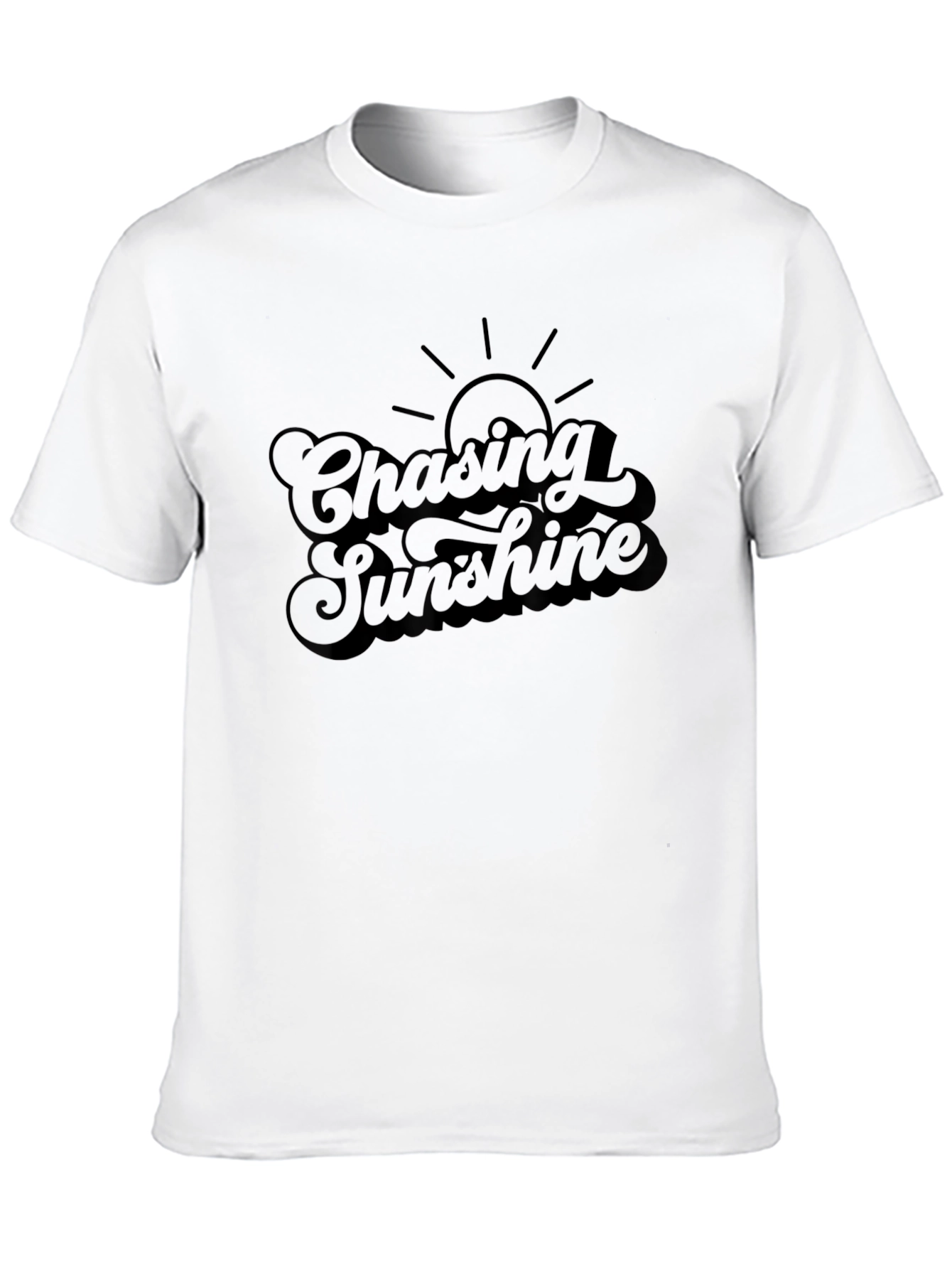 Chasing Sunshine Black Graphic Tee