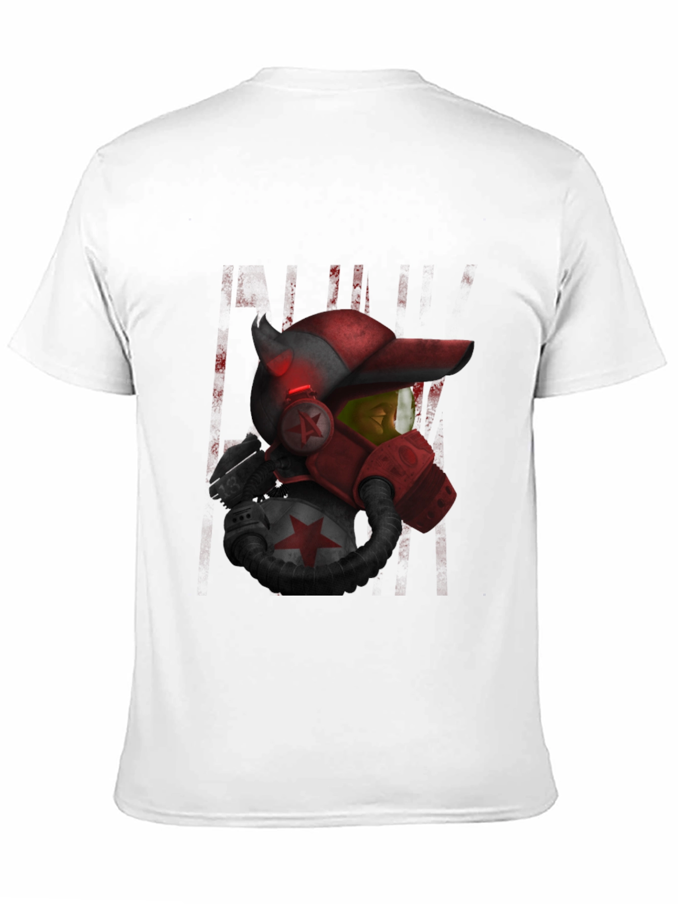 Sci-Fi Soldier Graphic Black T-Shirt